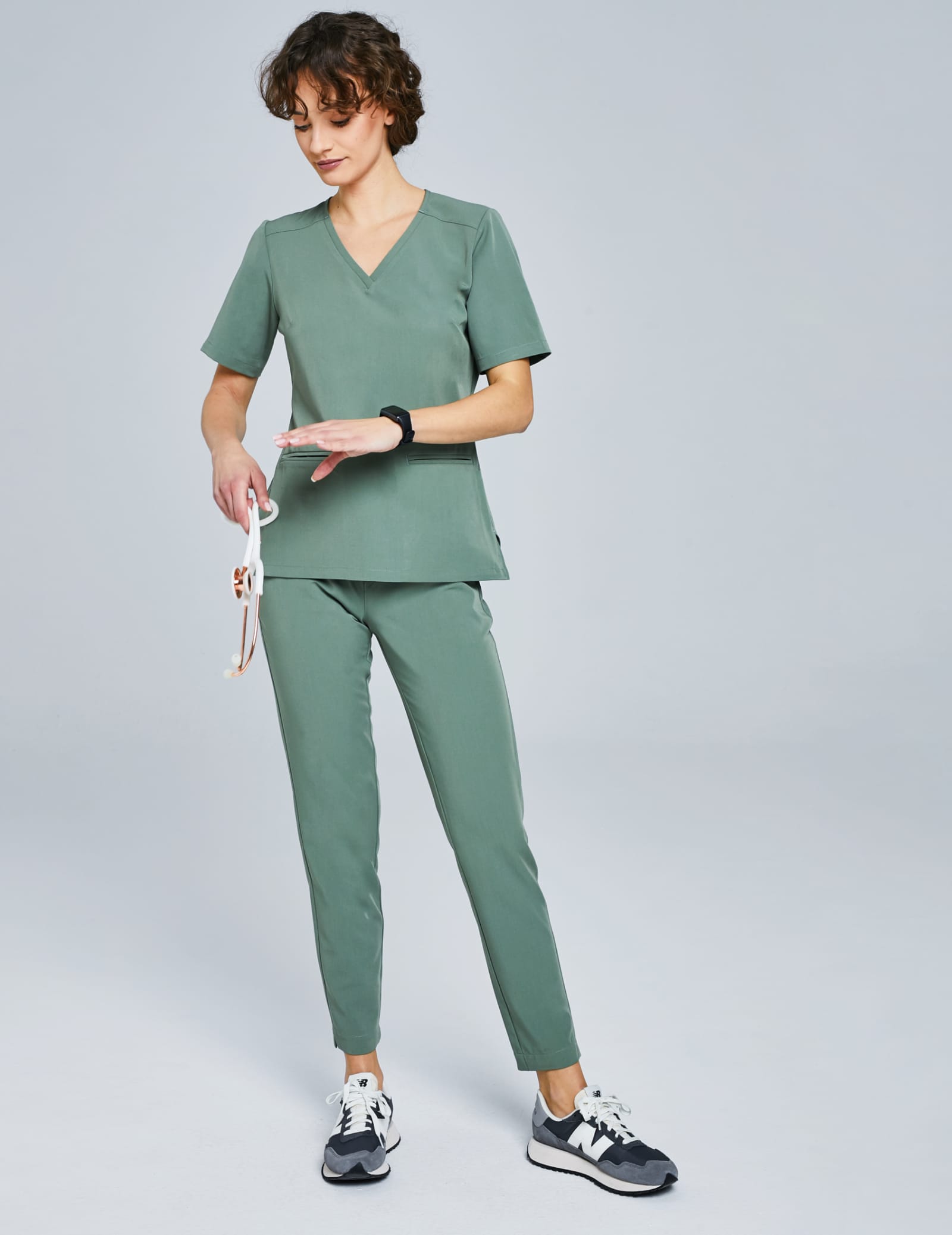 Spodnie damskie Basic - KHAKI Spodnie damskie Basic - KHAKI
