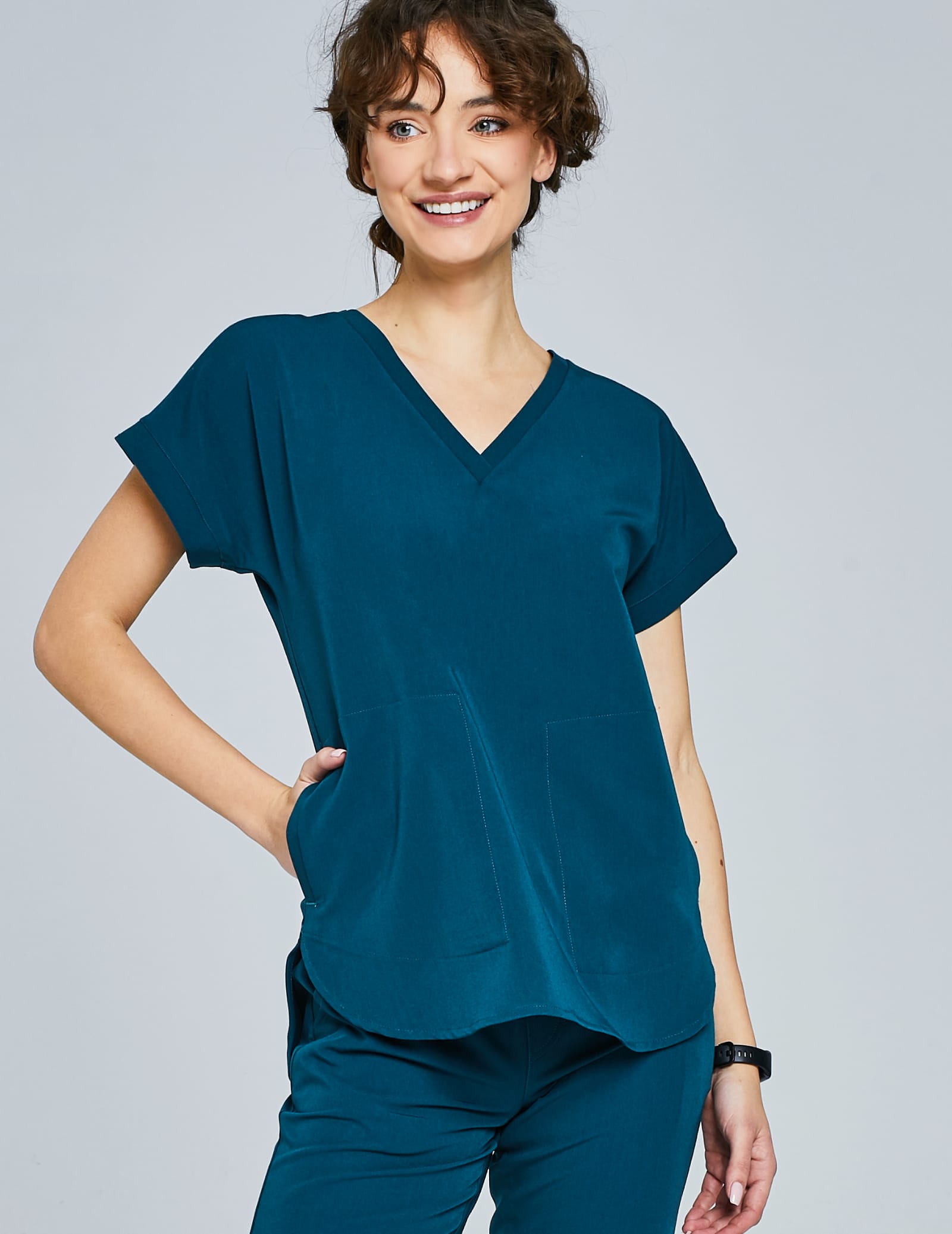Bluza Medyczna Kendall - DEEP GREEN Bluza Medyczna Kendall - DEEP GREEN
