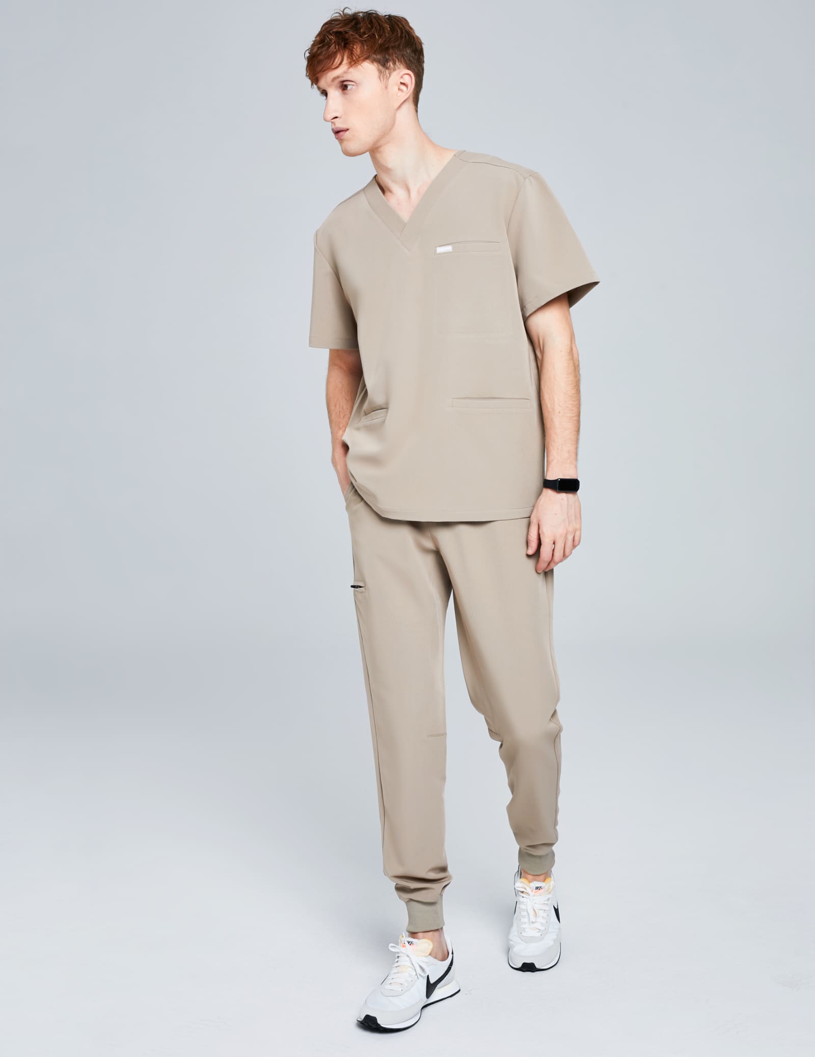 Spodnie Joggery Męskie - BEIGE