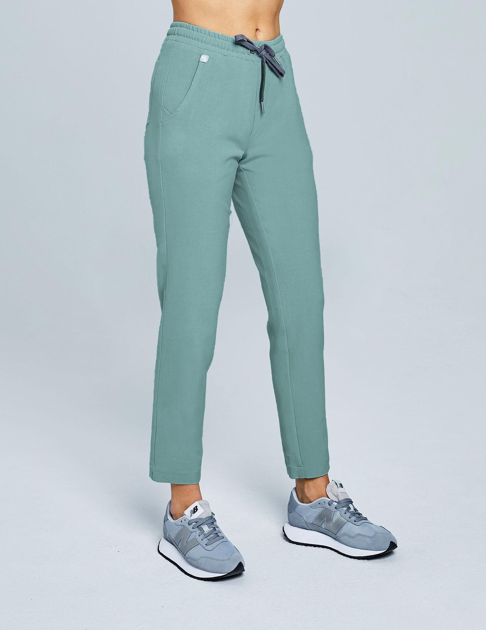 Spodnie Damskie Basic - DUSTY GREEN Spodnie Damskie Basic - DUSTY GREEN