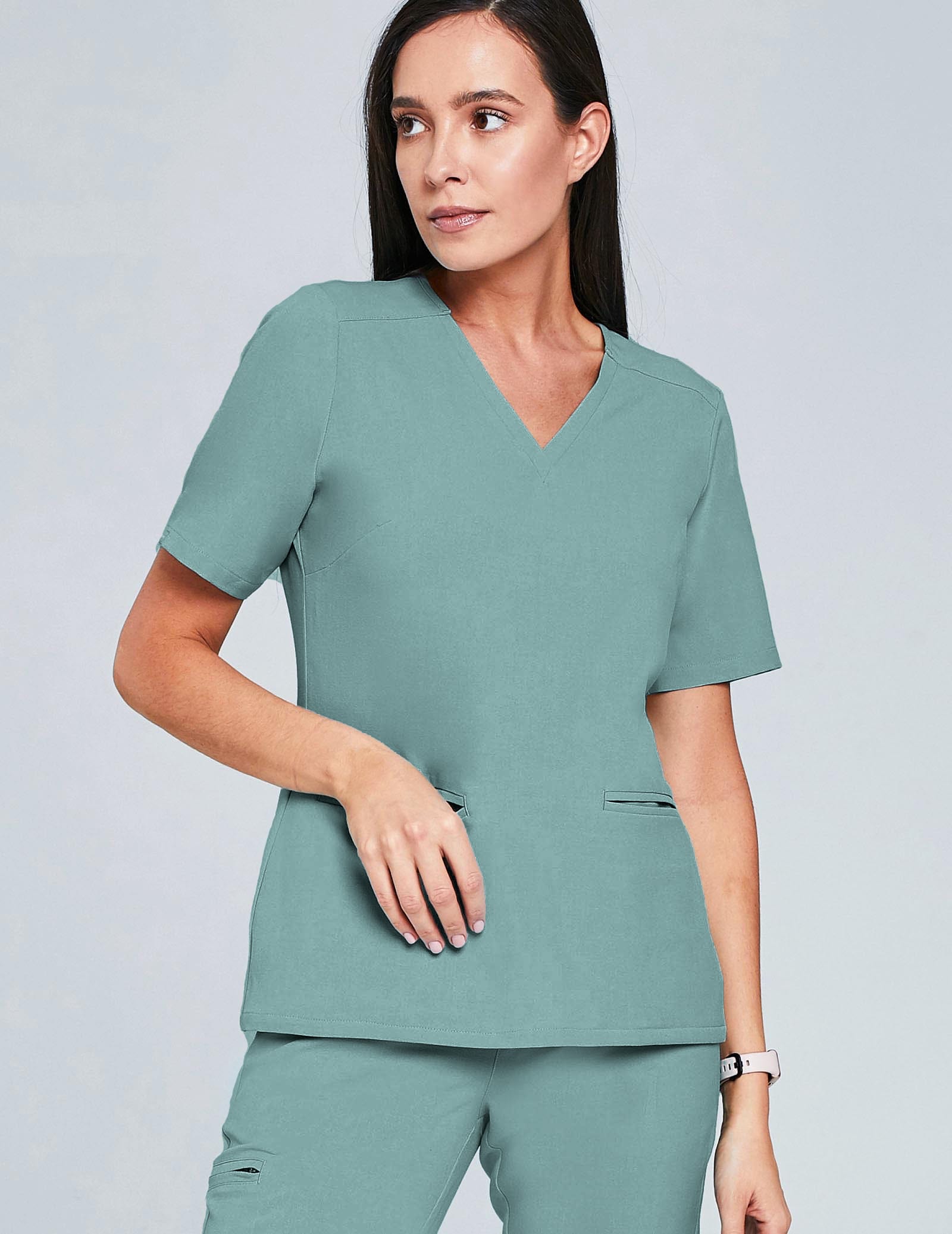 Bluza Medyczna Casy - DUSTY GREEN Bluza Medyczna Casy - DUSTY GREEN
