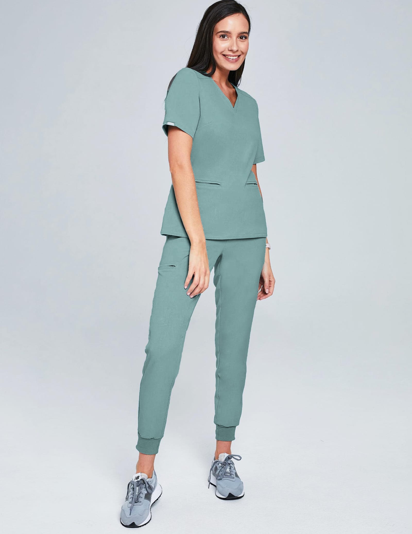 Bluza Medyczna Casy - DUSTY GREEN Bluza Medyczna Casy - DUSTY GREEN