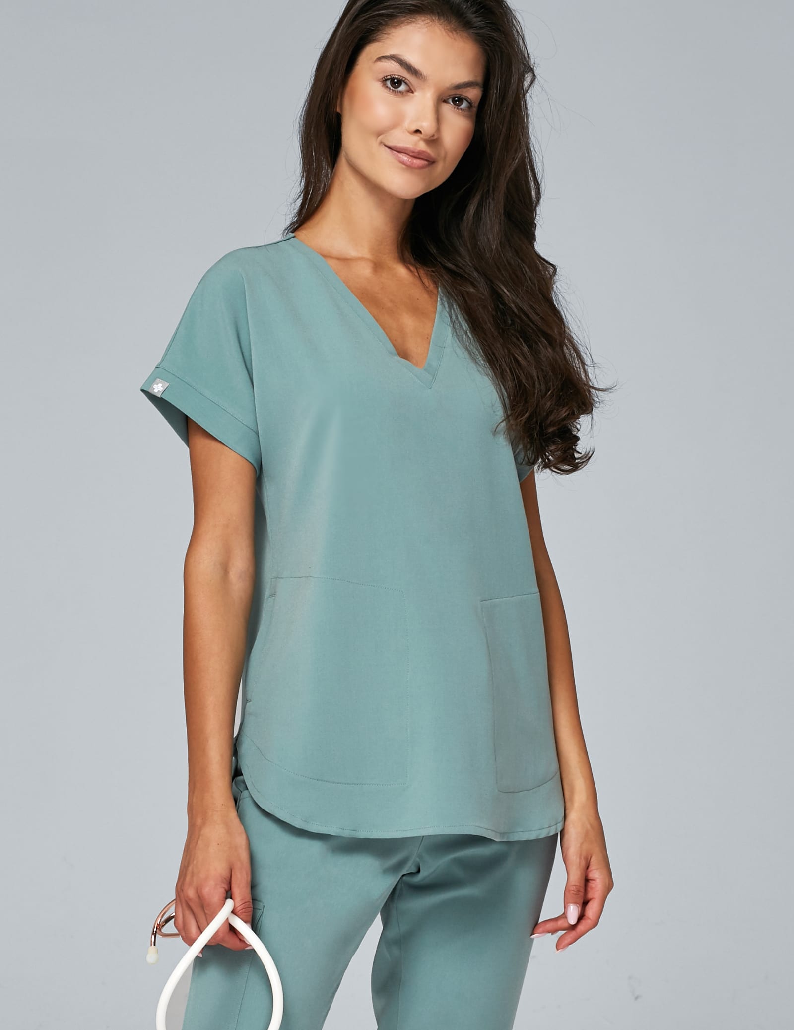Bluza Medyczna Kendall - DUSTY GREEN Bluza Medyczna Kendall - DUSTY GREEN