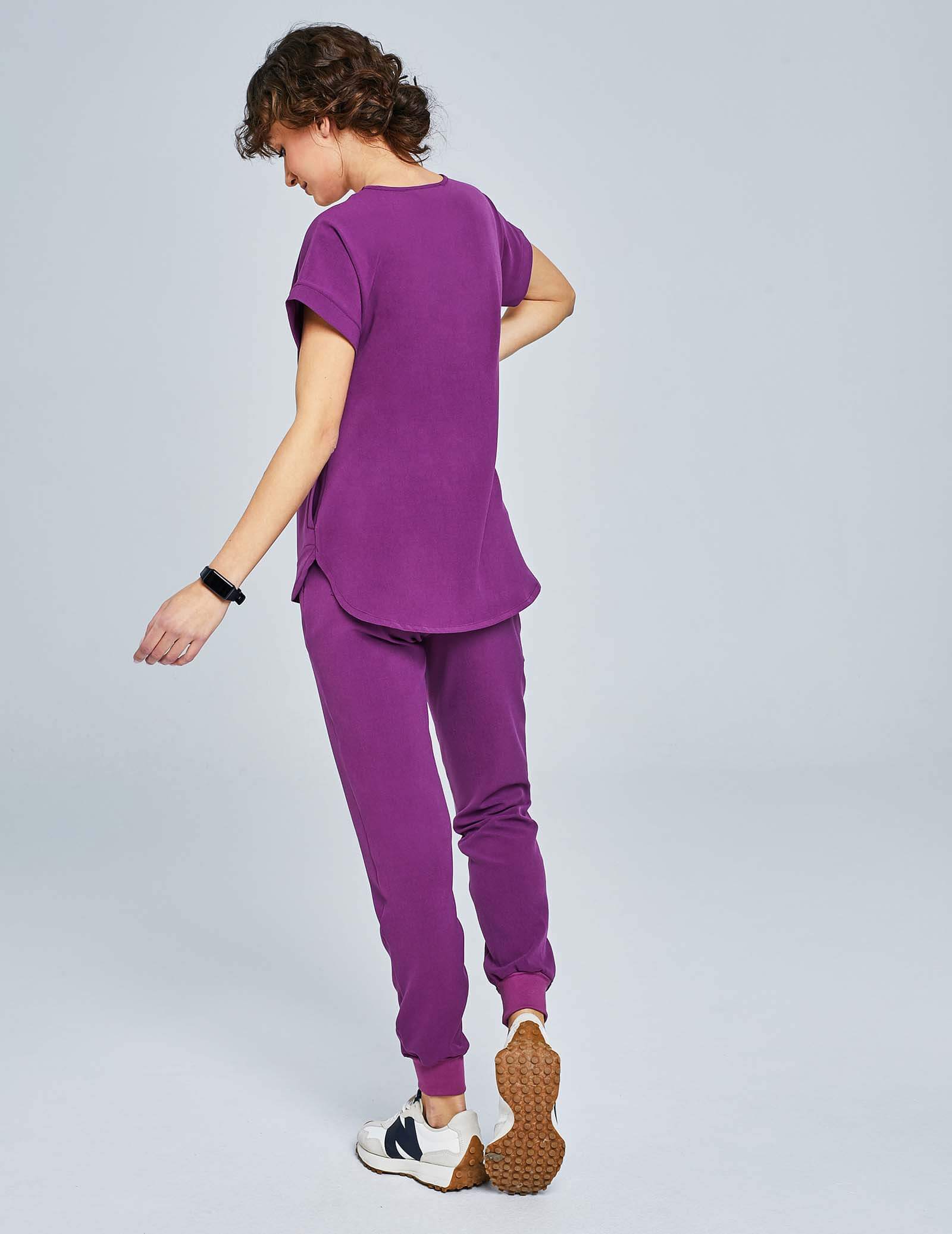Spodnie Joggery Damskie - GRAPE PURPLE Spodnie Joggery Damskie - GRAPE PURPLE