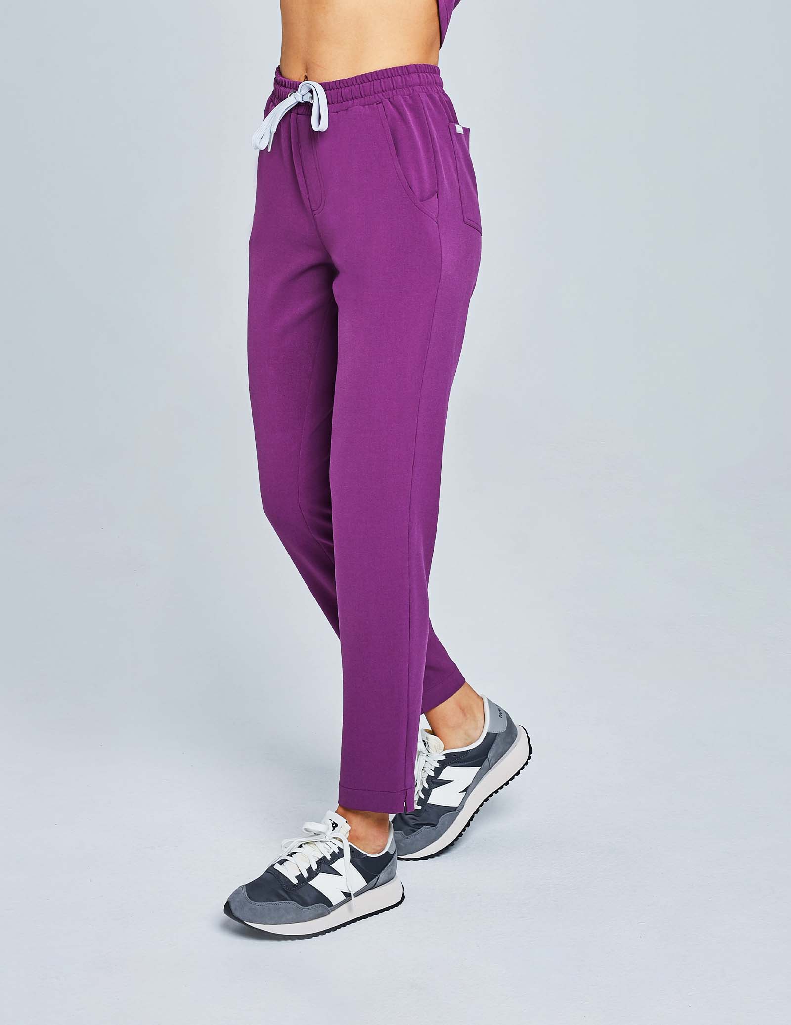 Spodnie Damskie Basic - GRAPE PURPLE