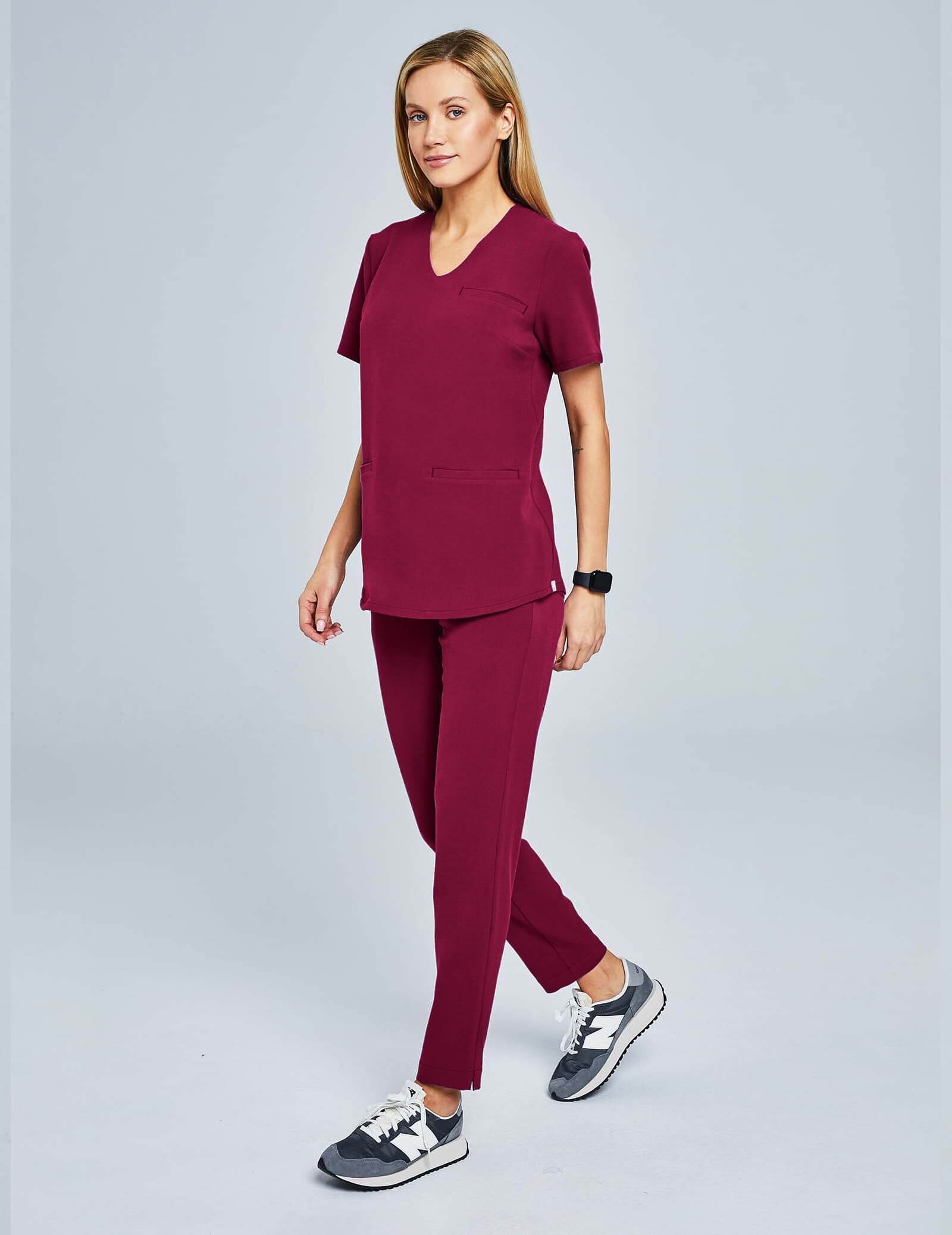 Spodnie damskie Basic - ROMANTIC CHERRY