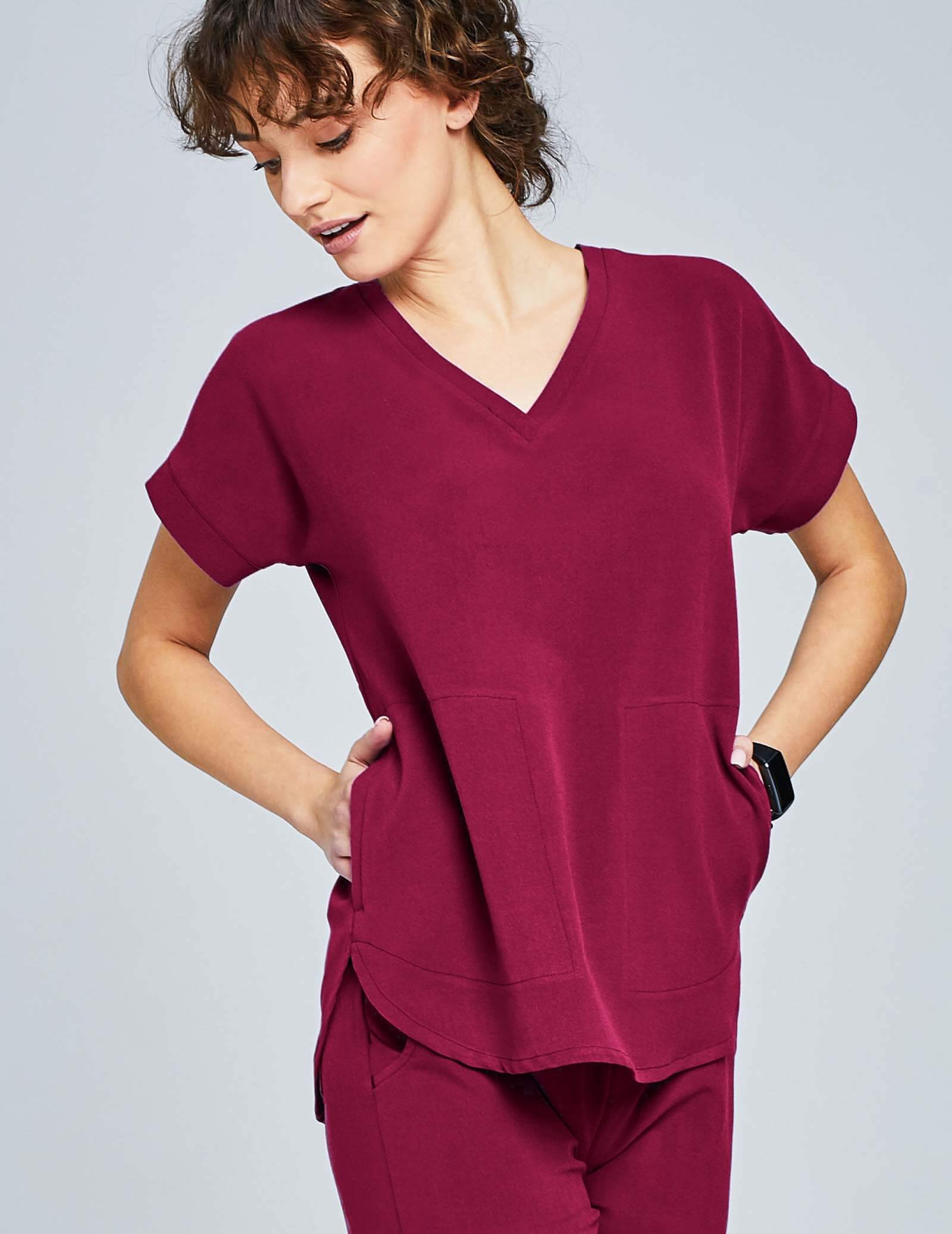 Bluza Medyczna Kendall - ROMANTIC CHERRY Bluza Medyczna Kendall - ROMANTIC CHERRY