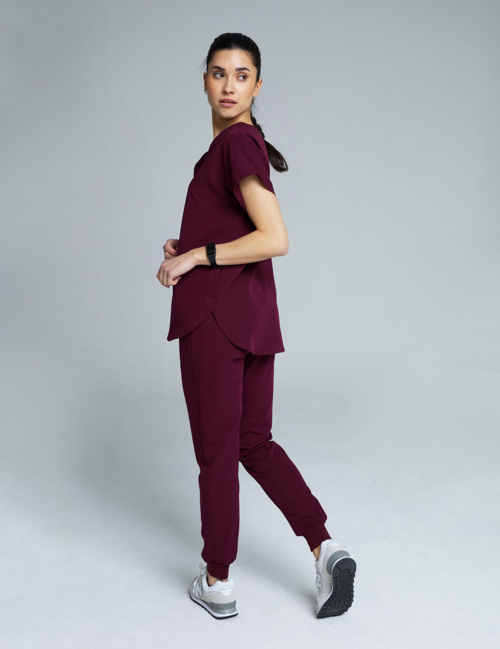 Spodnie Joggery Damskie - BURGUNDY Spodnie Joggery Damskie - BURGUNDY