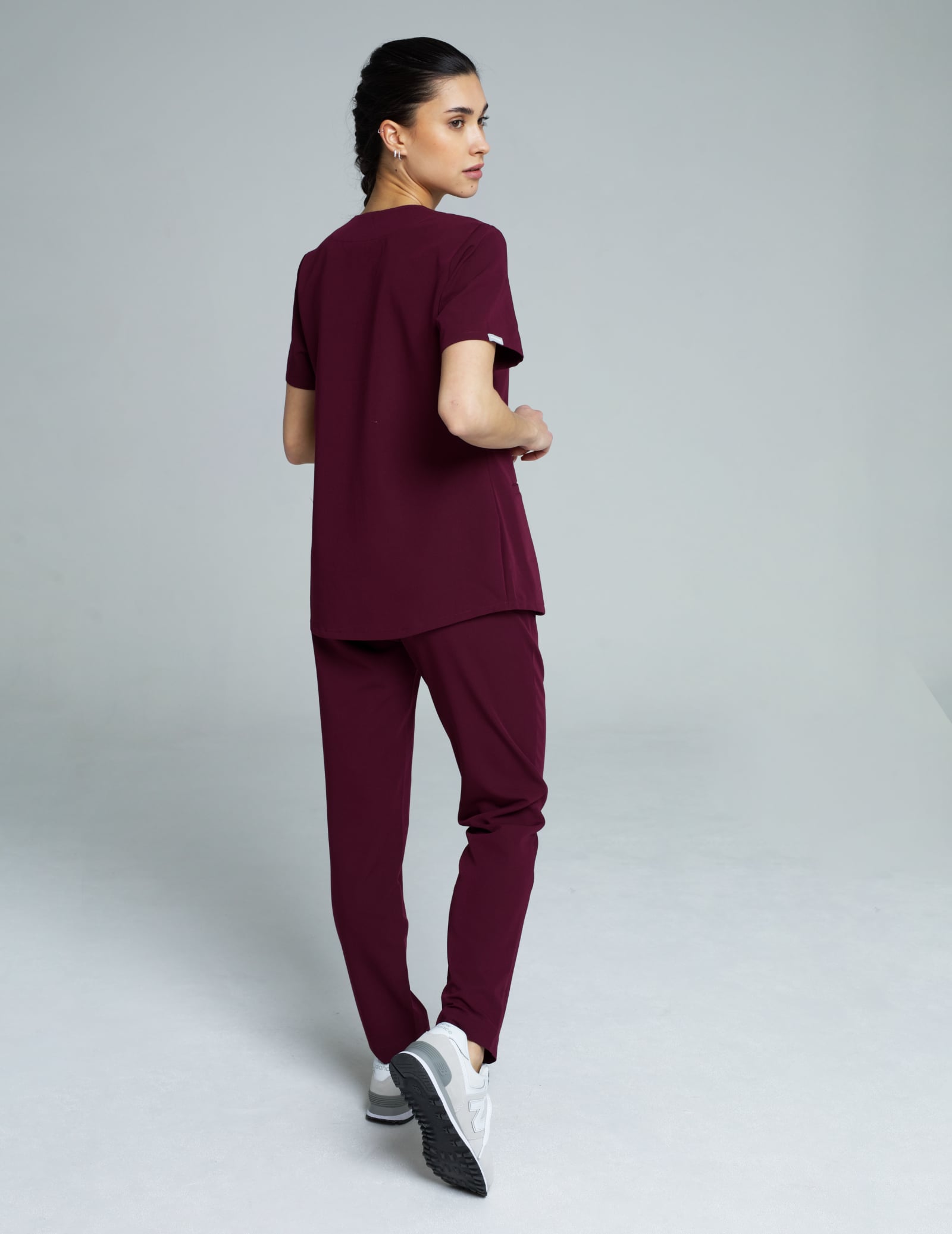 Bluza Medyczna Grace - BURGUNDY Bluza Medyczna Grace - BURGUNDY