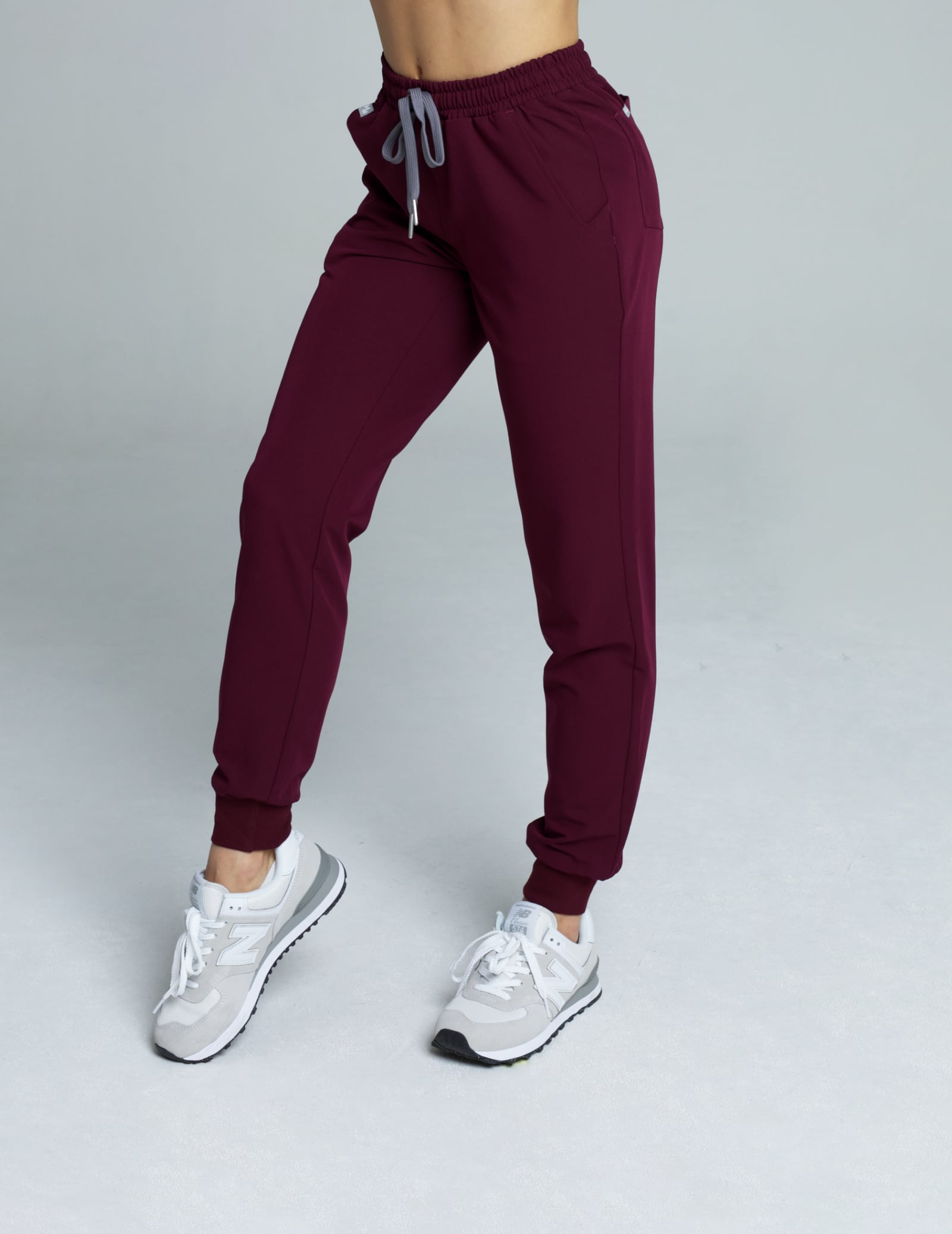 Spodnie Joggery Damskie - BURGUNDY Spodnie Joggery Damskie - BURGUNDY