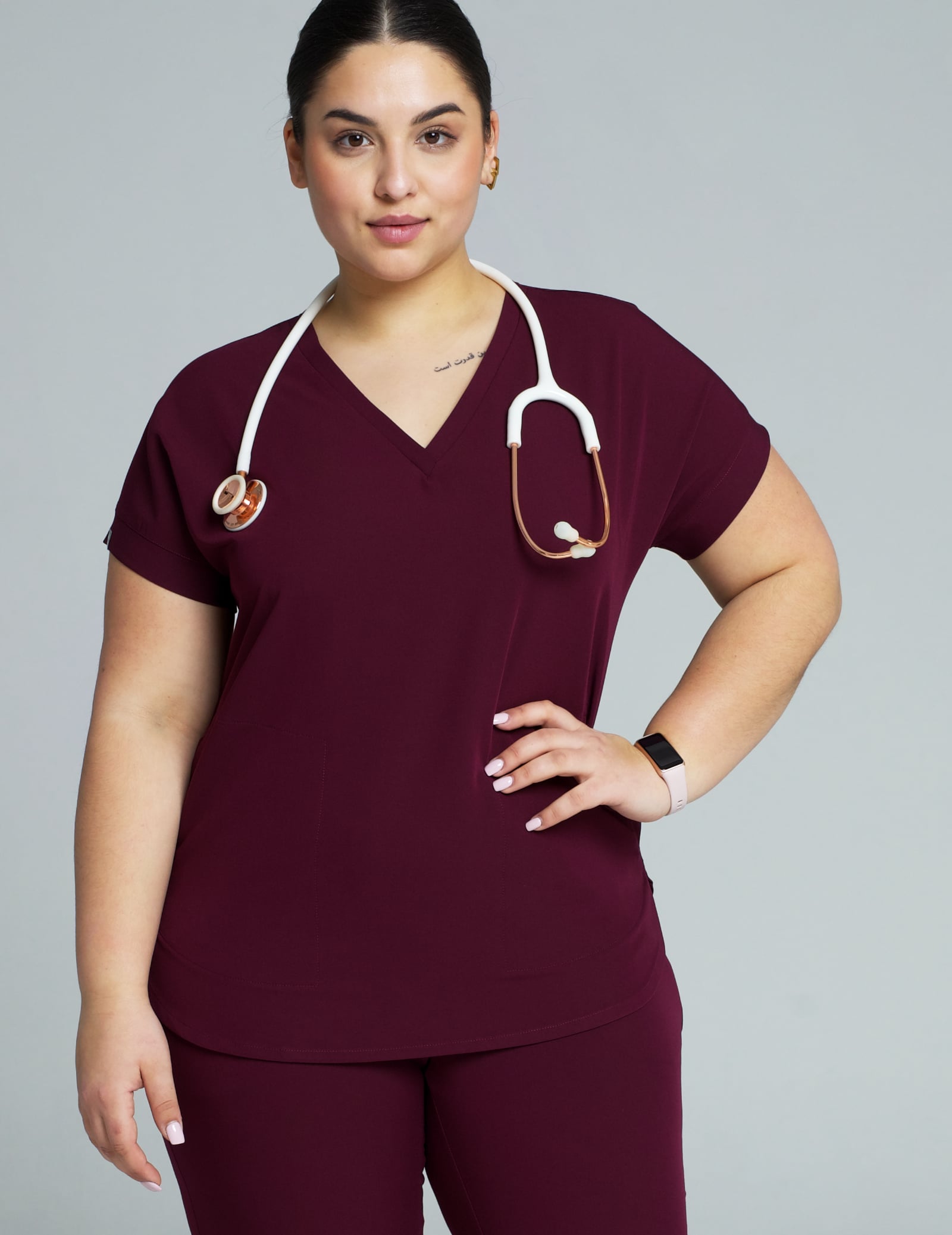 Bluza Medyczna Kendall - BURGUNDY Bluza Medyczna Kendall - BURGUNDY
