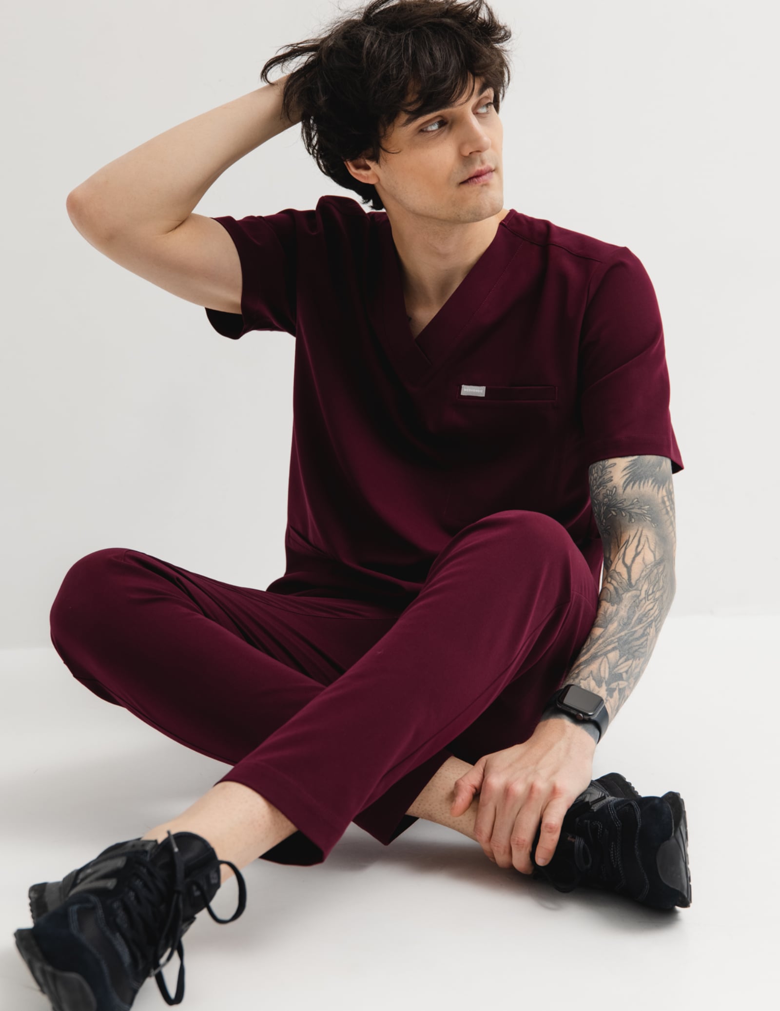 Spodnie Basic Męskie - BURGUNDY Spodnie Basic Męskie - BURGUNDY