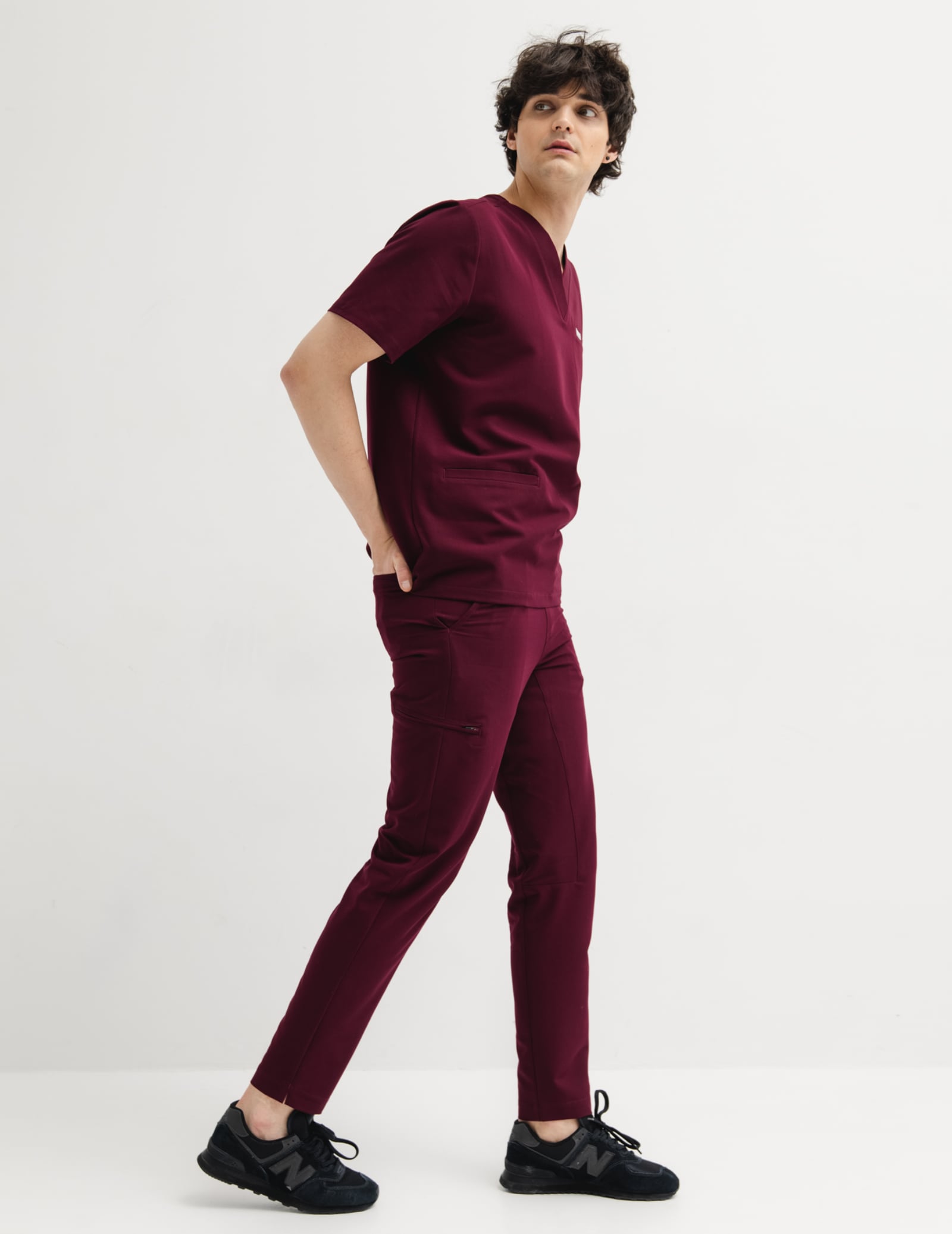 Spodnie Basic Męskie - BURGUNDY Spodnie Basic Męskie - BURGUNDY