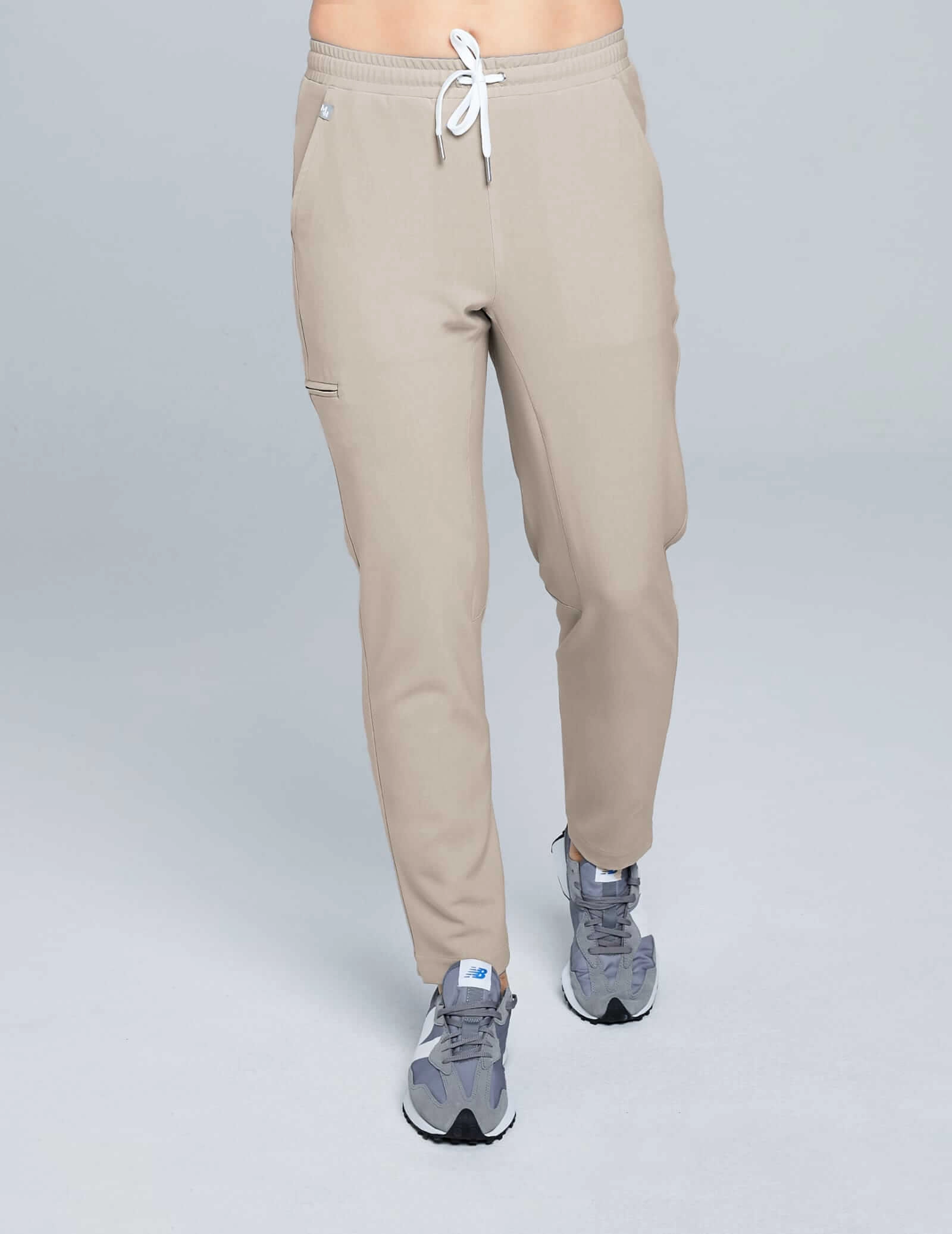 OUTLET Spodnie Basic męskie - BEIGE