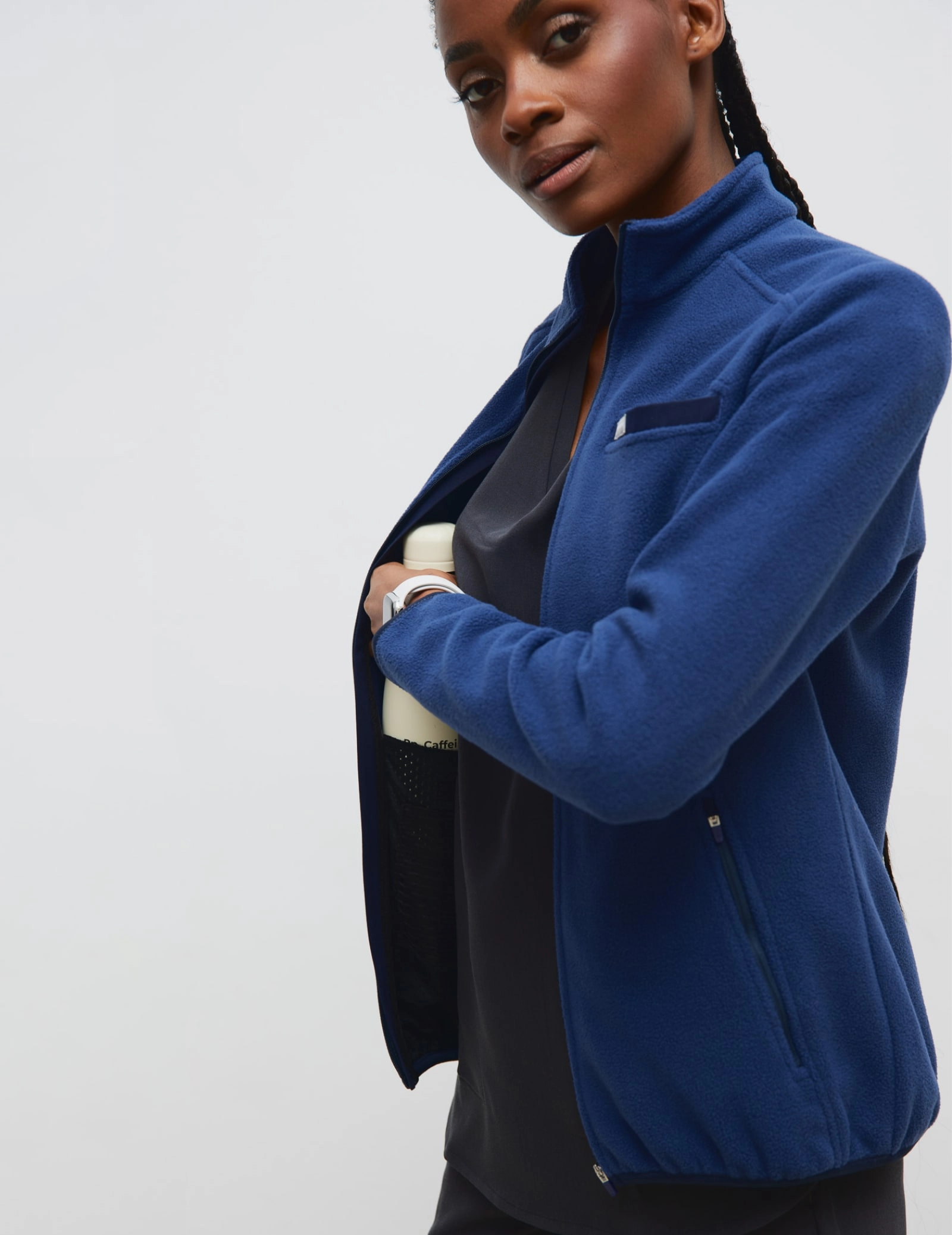 Bluza Polarowa Damska COZY HEAT  - NAVY