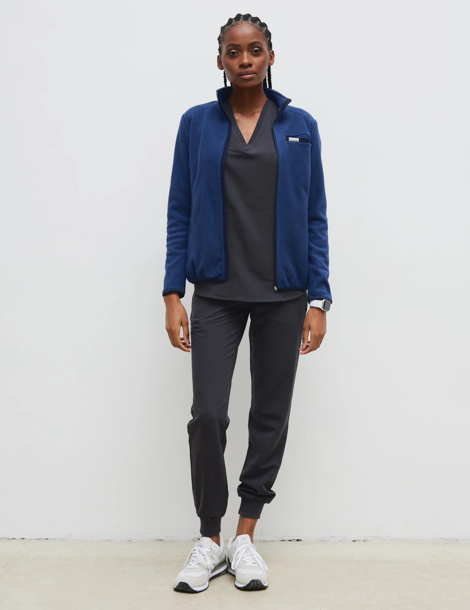 Bluza Polarowa Damska COZY HEAT  - NAVY