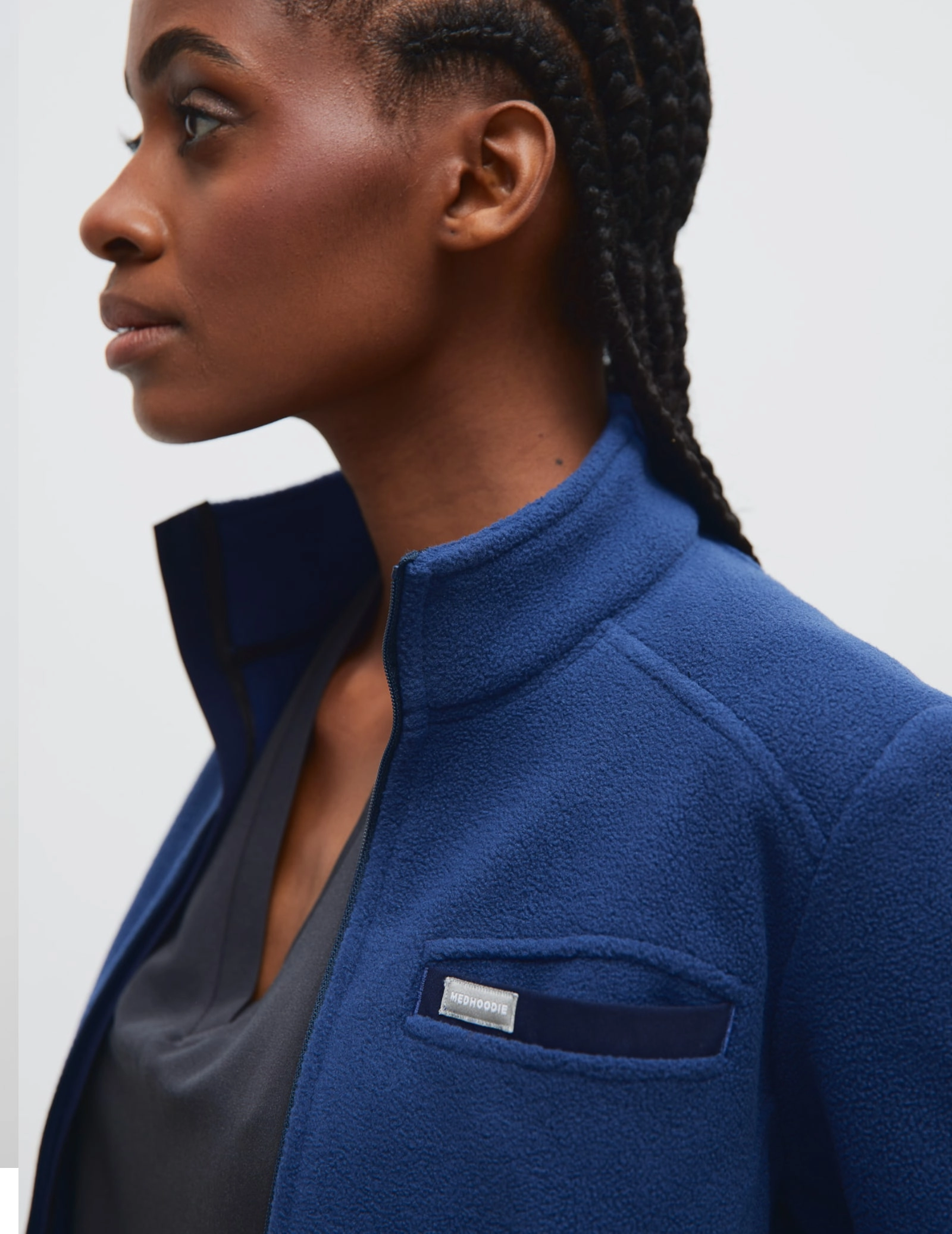 Bluza Polarowa Damska COZY HEAT  - NAVY