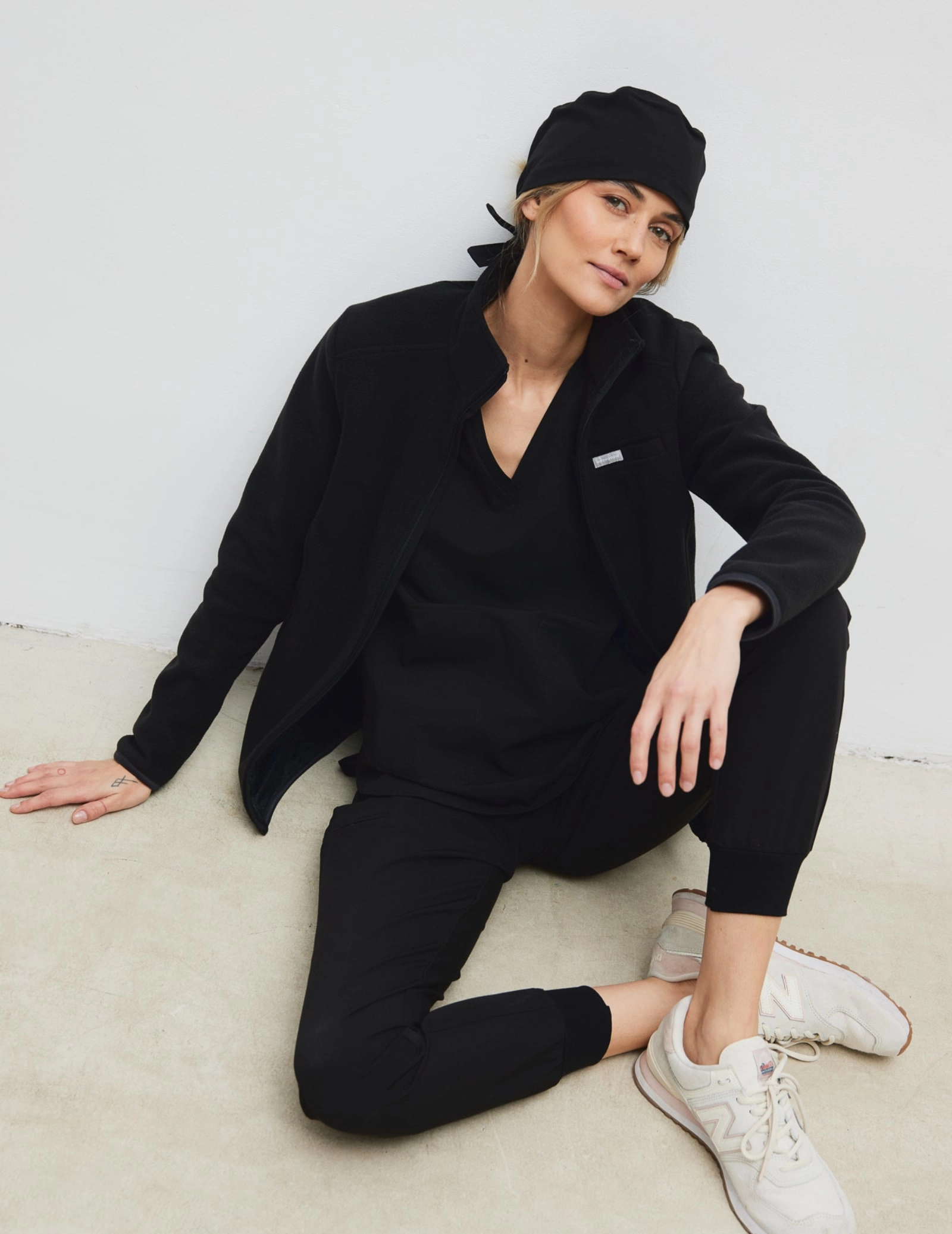 Bluza Polarowa Damska COZY HEAT  - BLACK