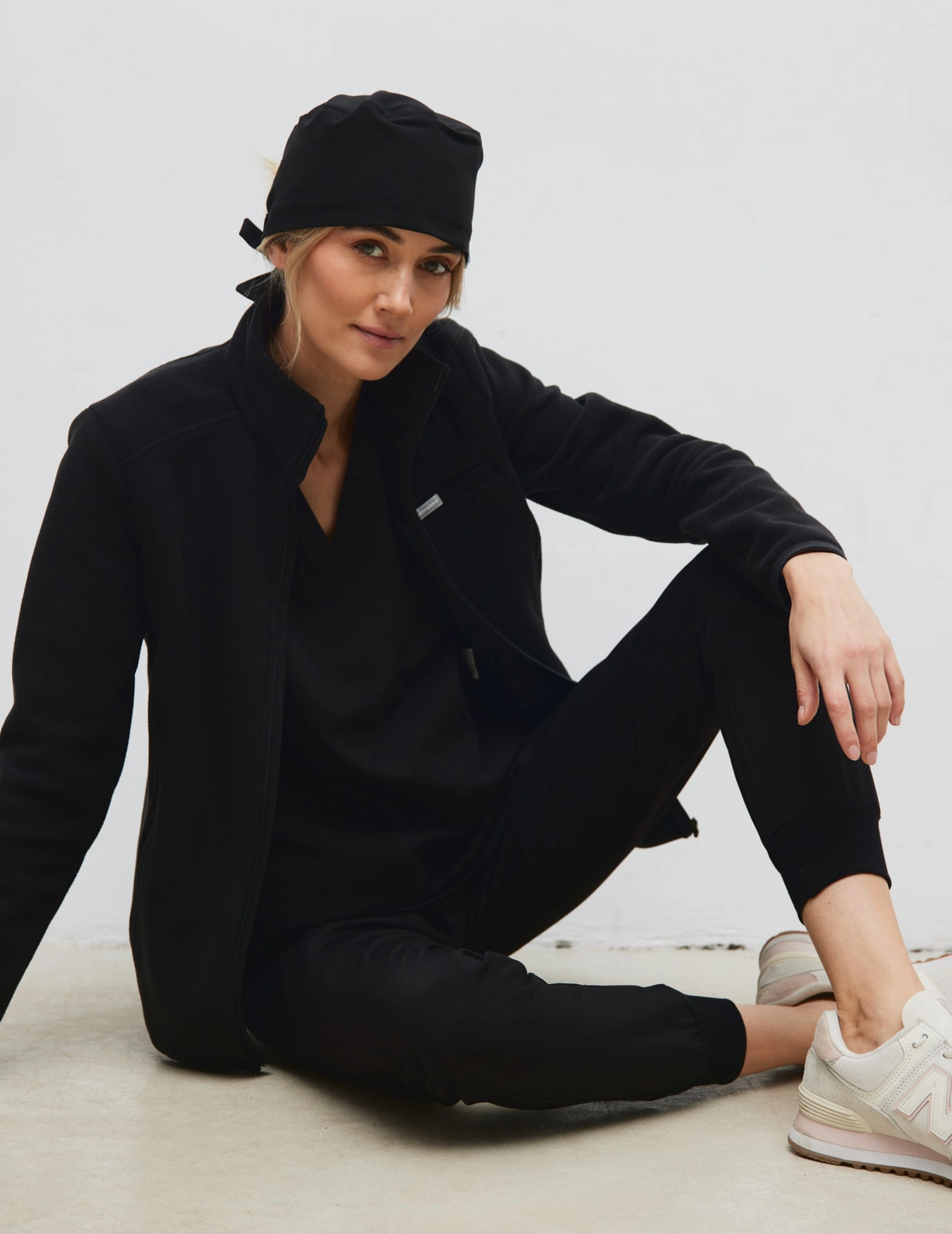 Bluza Polarowa Damska COZY HEAT  - BLACK