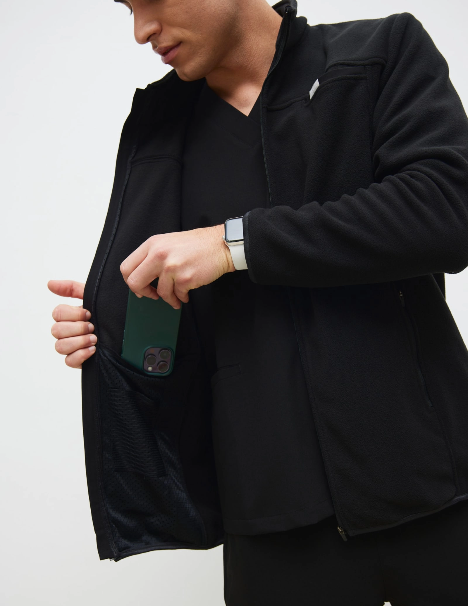 Bluza Polarowa Męska COZY HEAT - BLACK