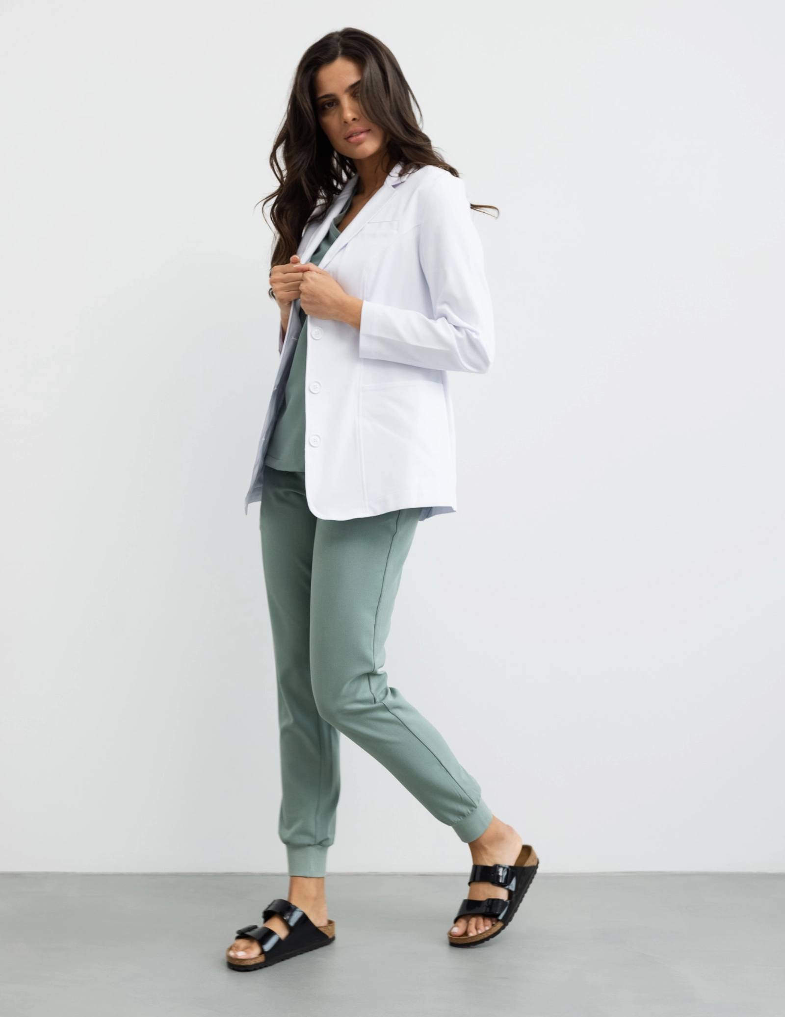Fartuch Damski Medyczny Slim Fit- MADISON SHORT