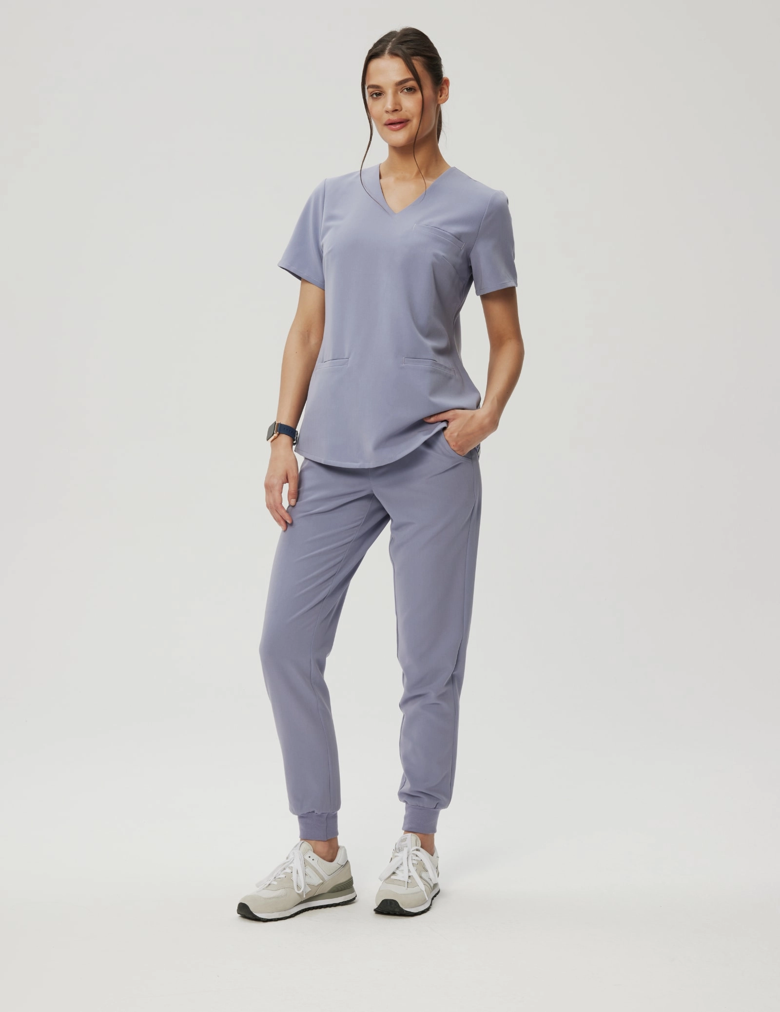 Spodnie Joggery damskie - MILKY LAVENDER