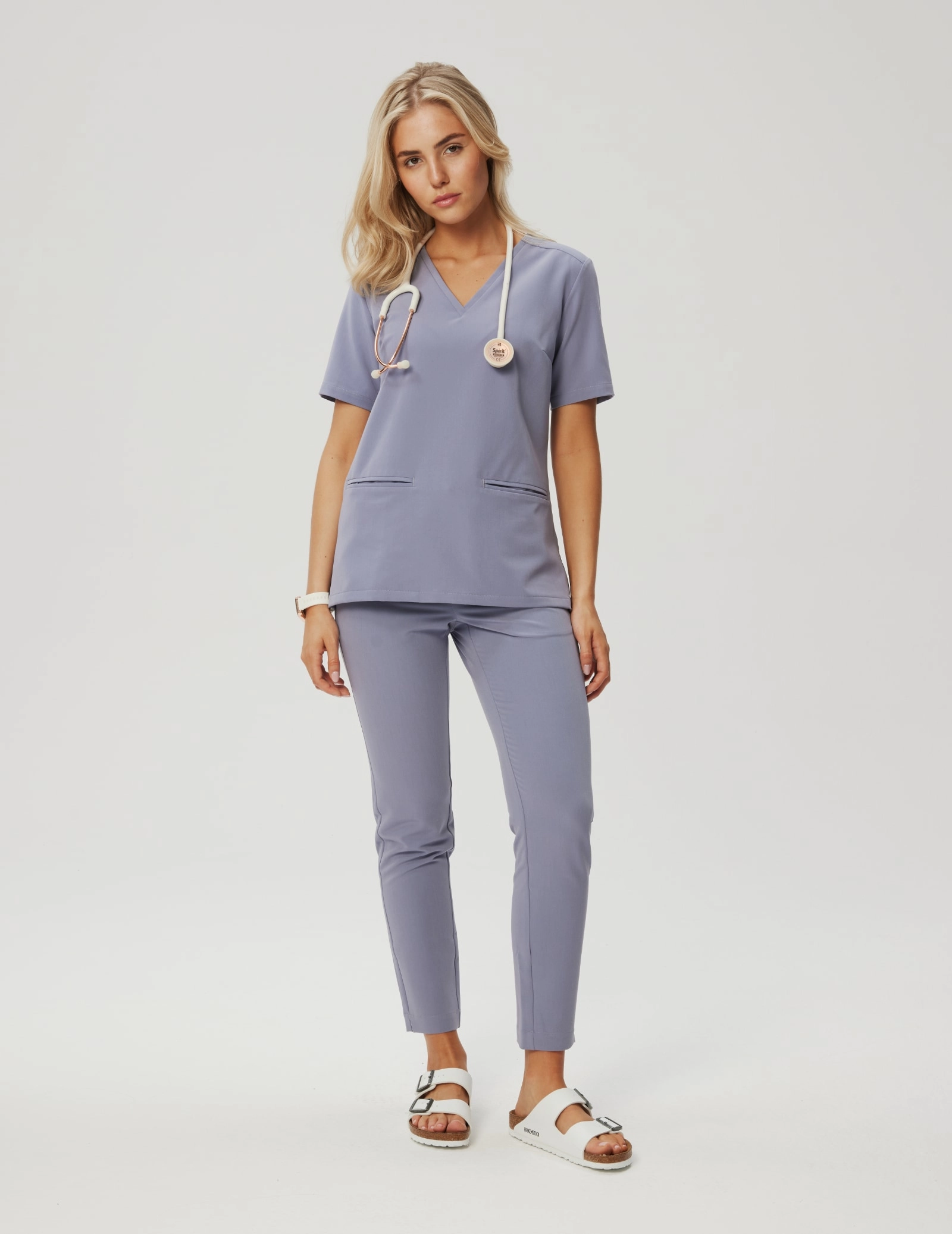 Spodnie Damskie Basic - MILKY LAVENDER