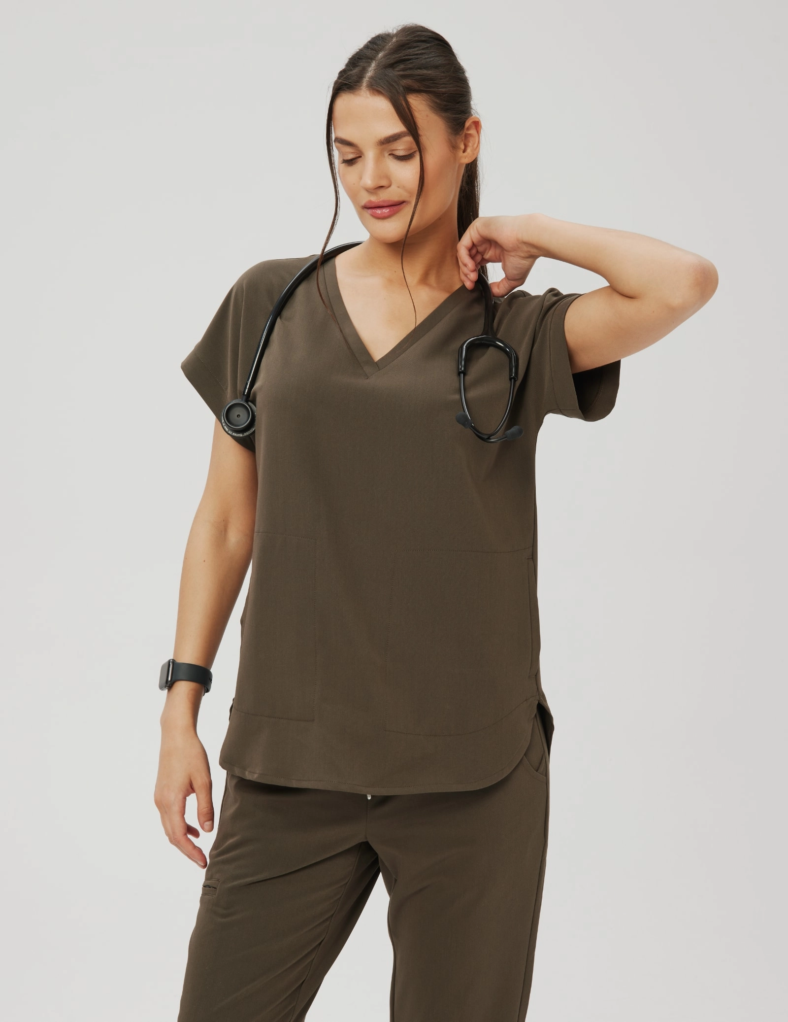 Bluza Medyczna Kendall - OLIVE NIGHT