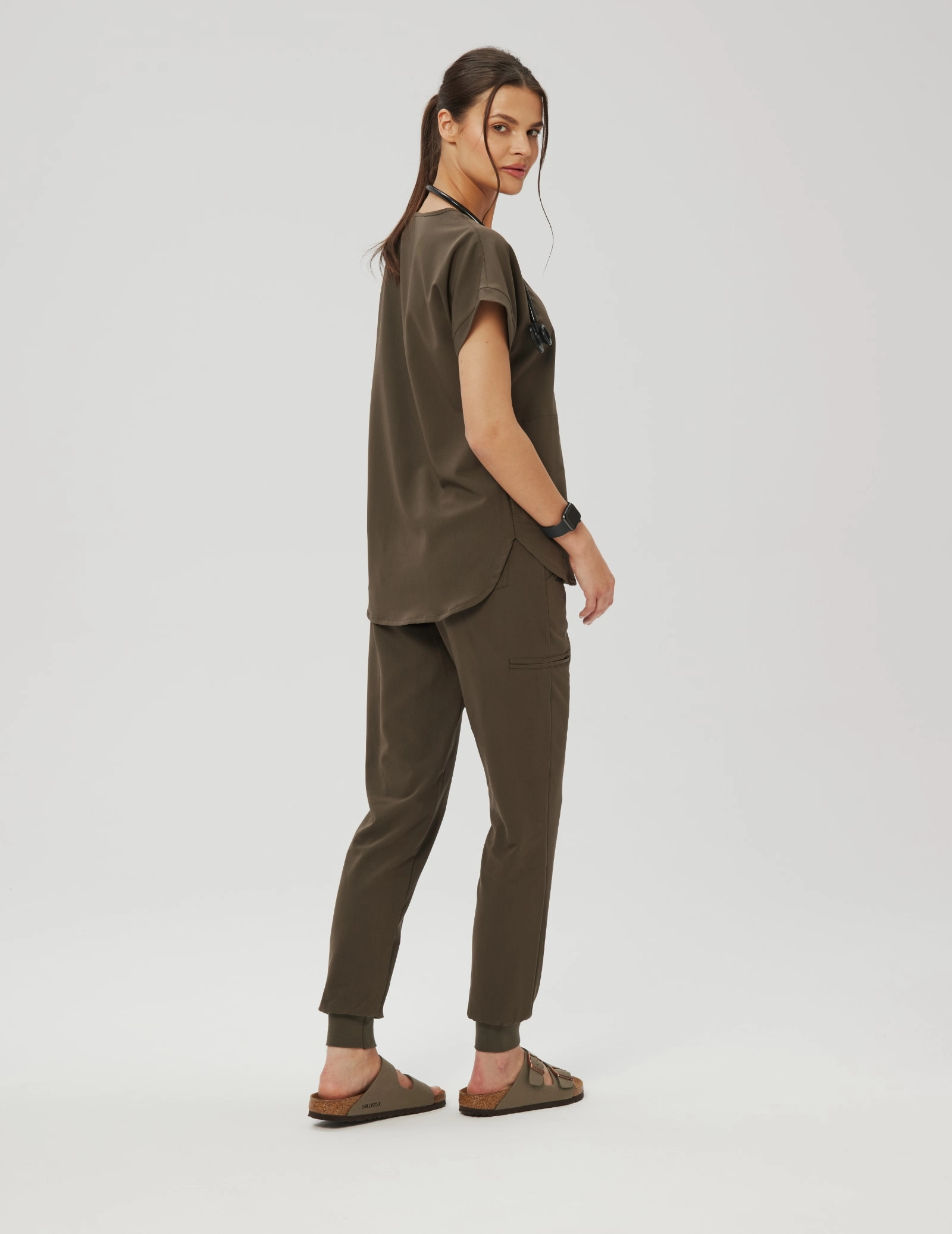 Bluza Medyczna Kendall - OLIVE NIGHT