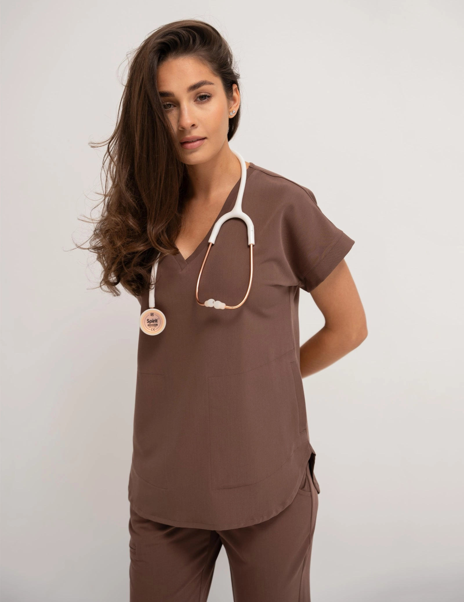 Bluza Medyczna Kendall - MILKY BROWN