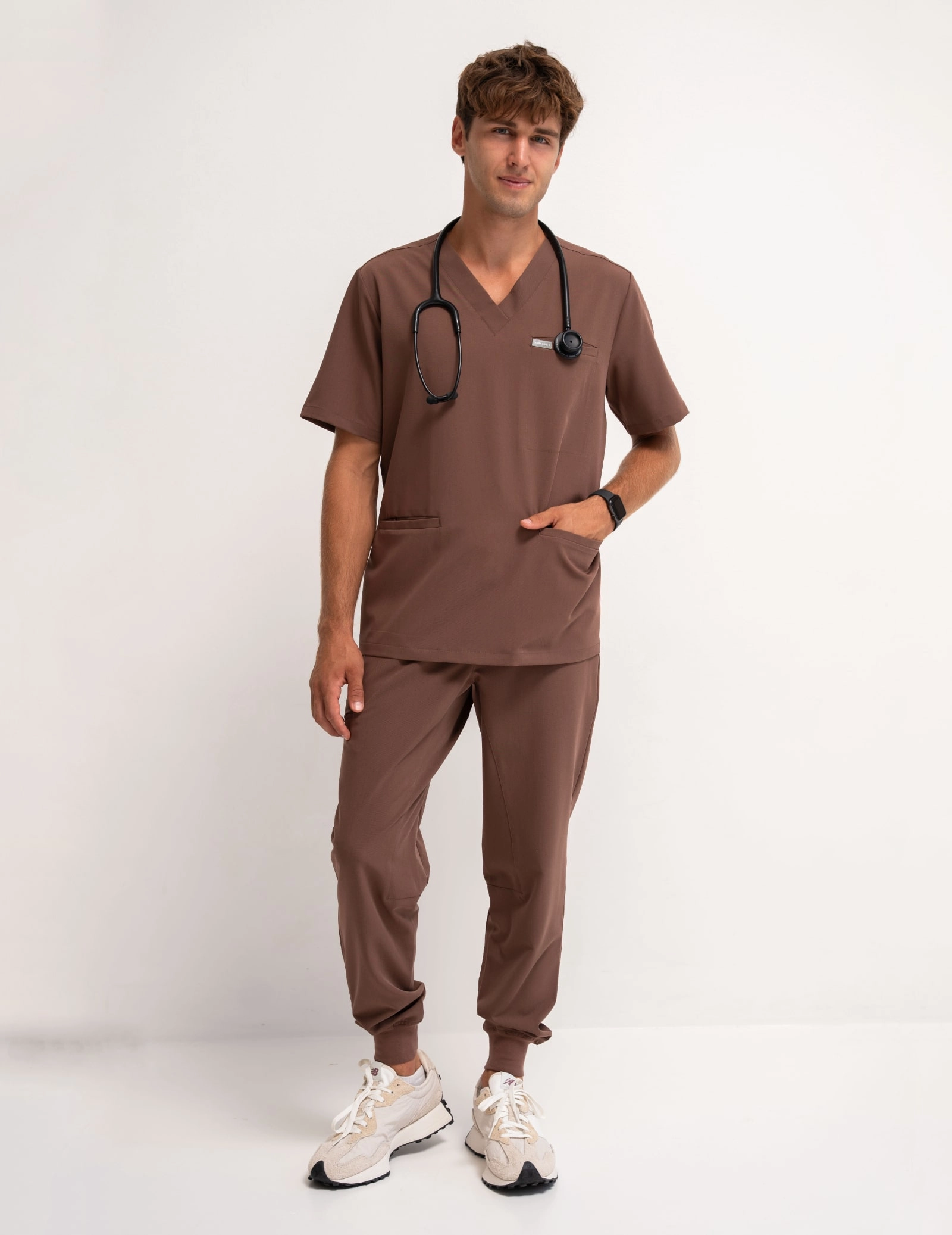 Spodnie Joggery Męskie - MILKY BROWN