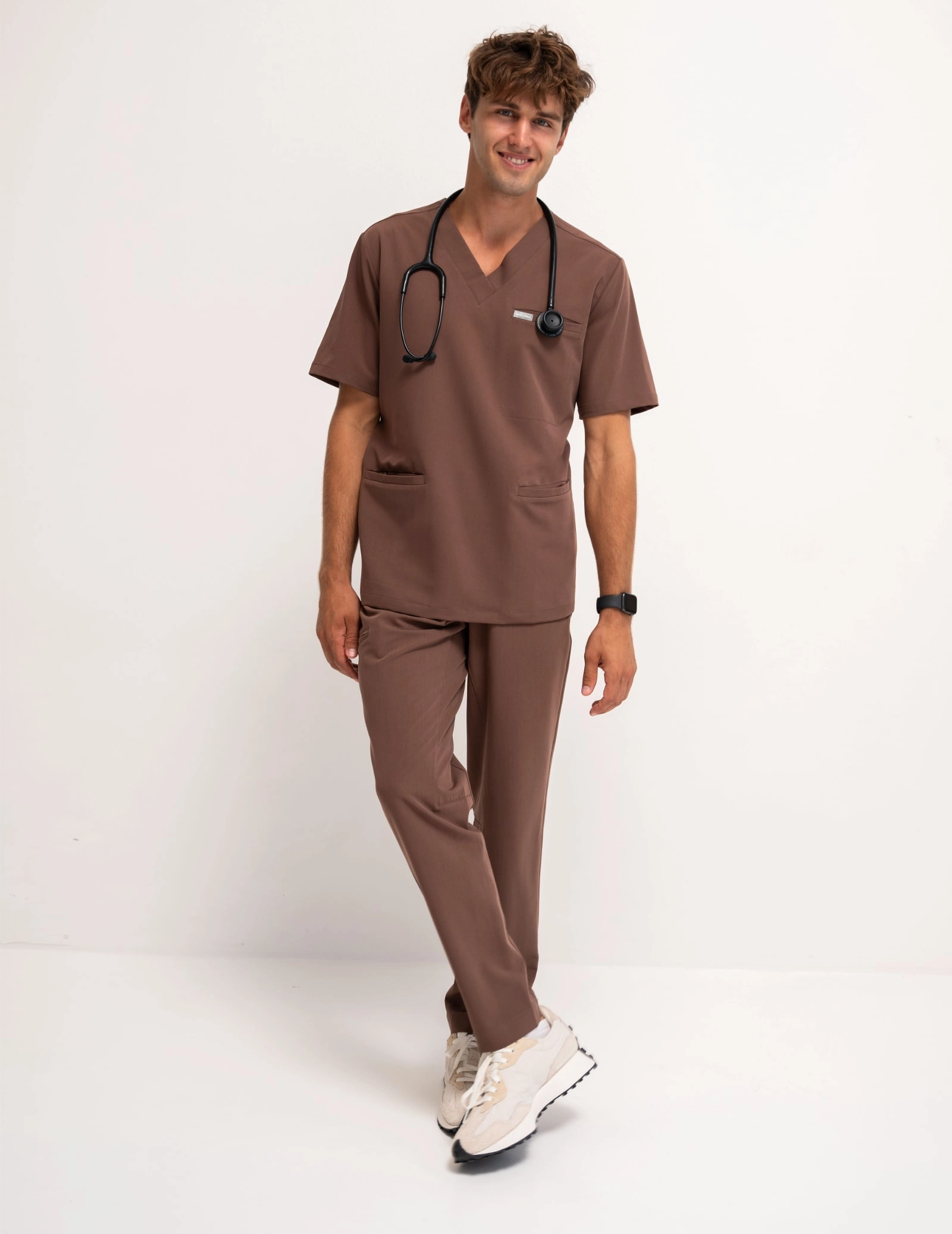Spodnie Basic Męskie - MILKY BROWN