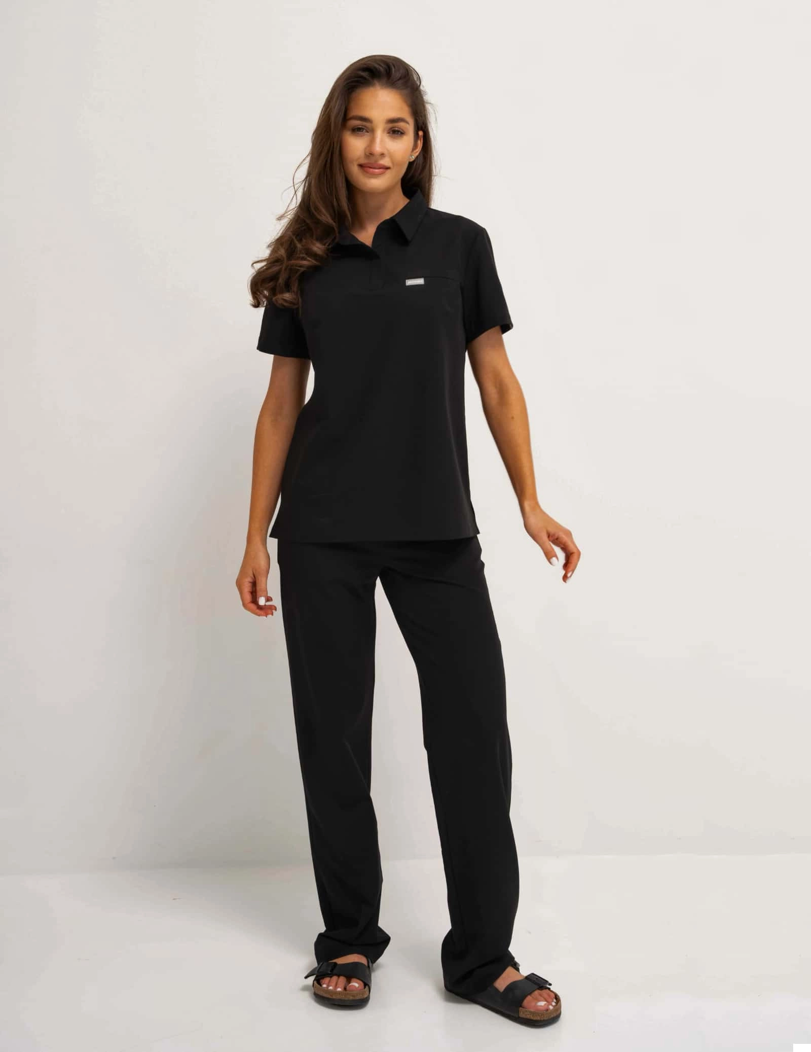 Bluza Medyczna Polo - BLACK