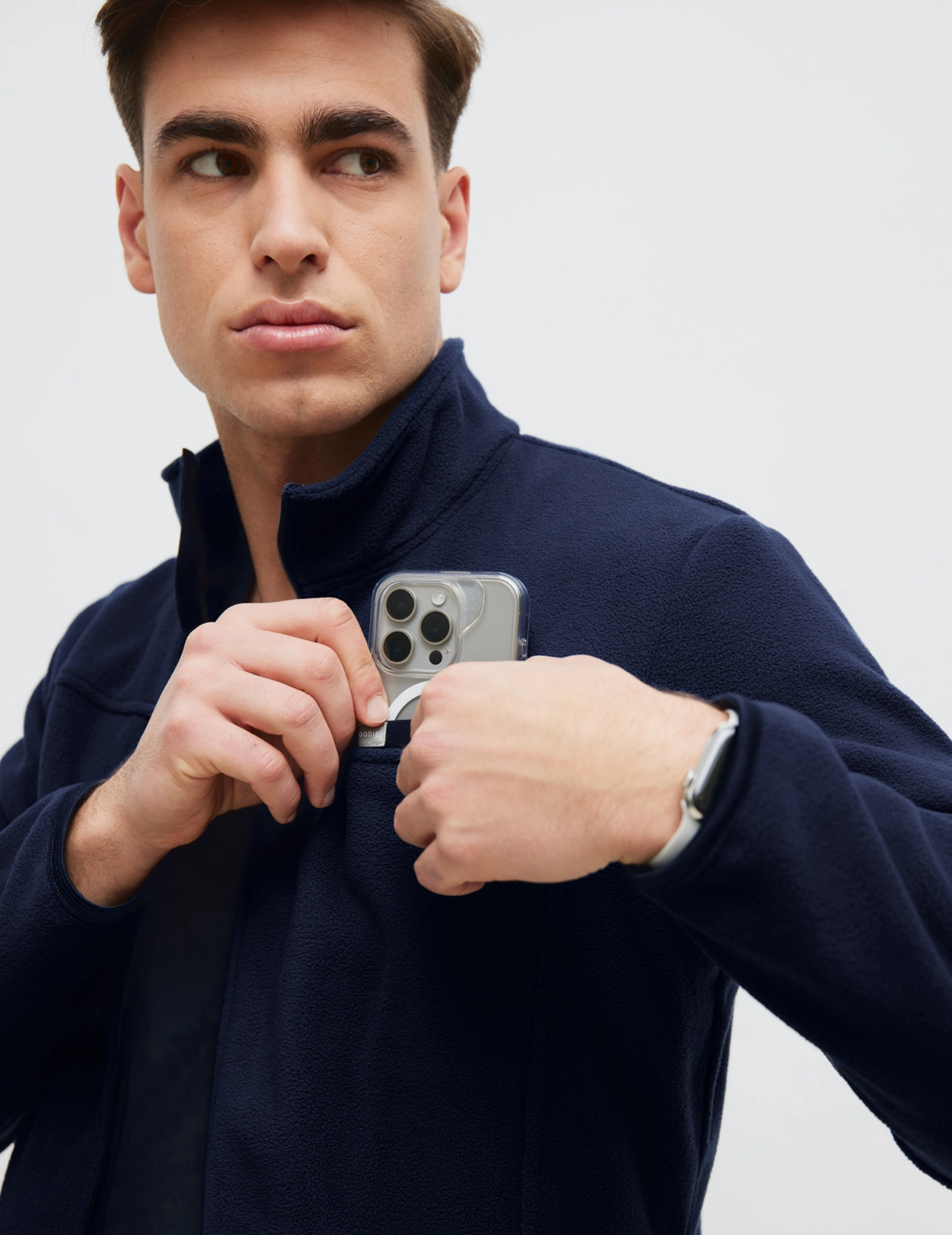 Bluza Polarowa Męska COZY HEAT - DARK NAVY