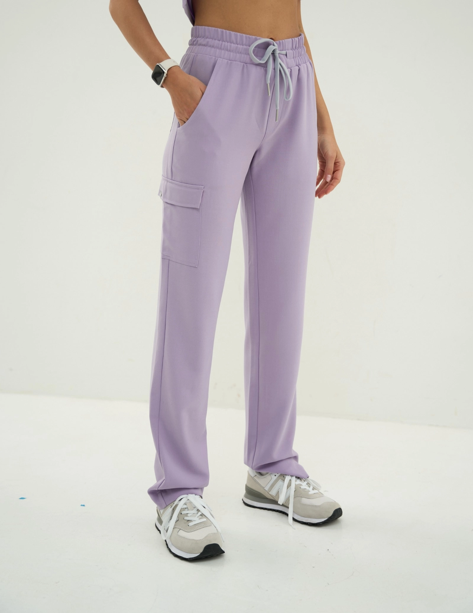 Spodnie YOGA - PURPLE HEATHER