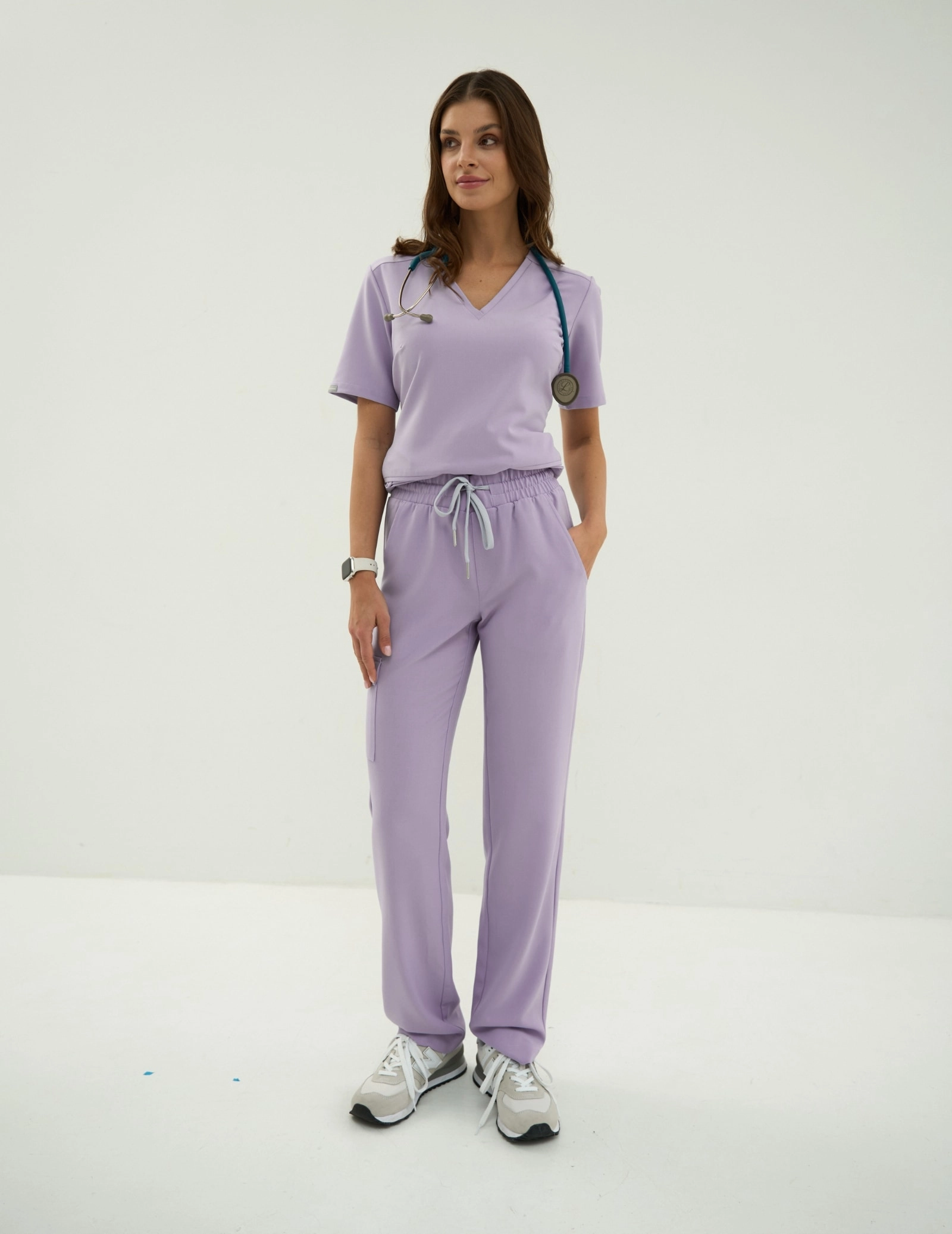 Spodnie YOGA - PURPLE HEATHER