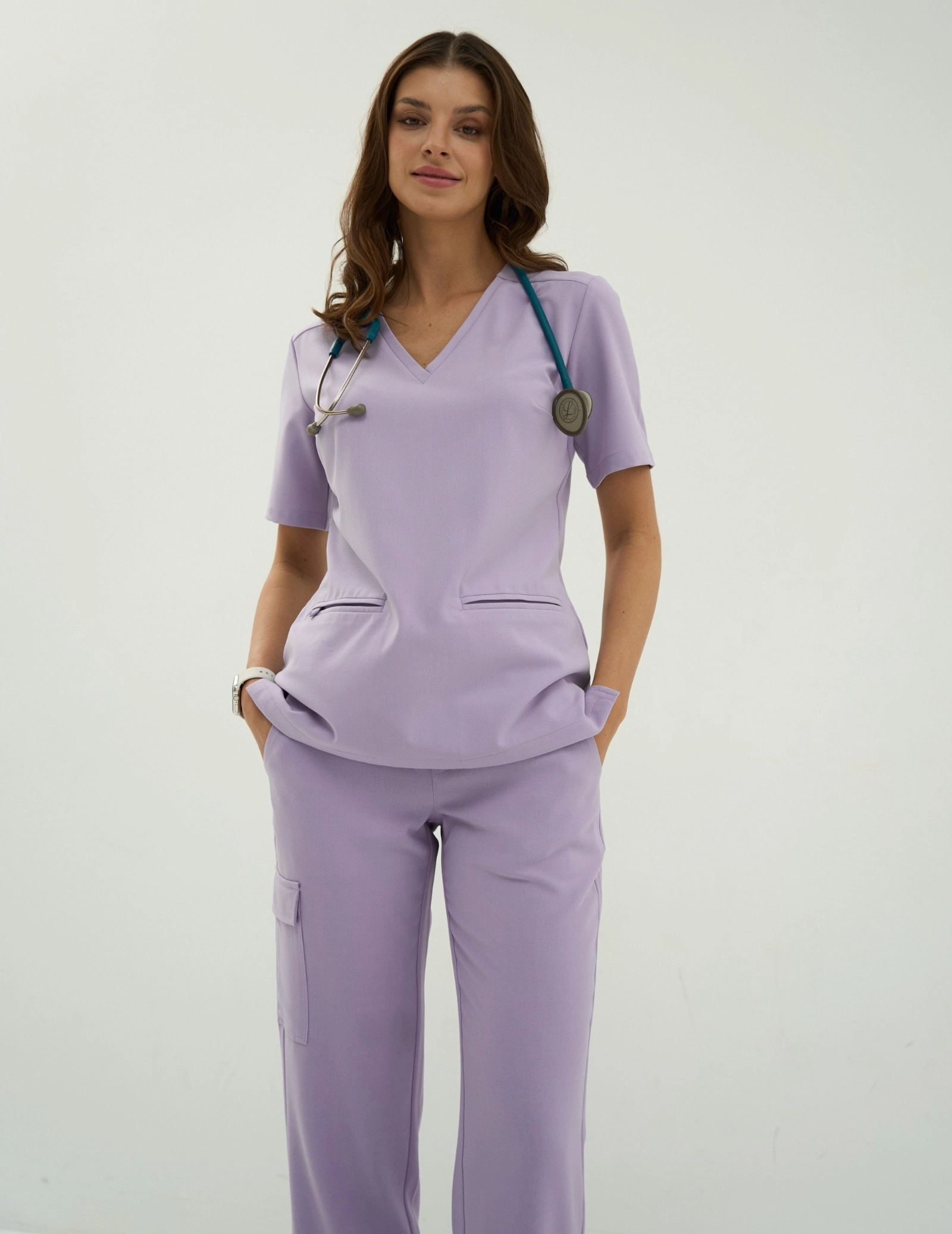 Spodnie YOGA - PURPLE HEATHER