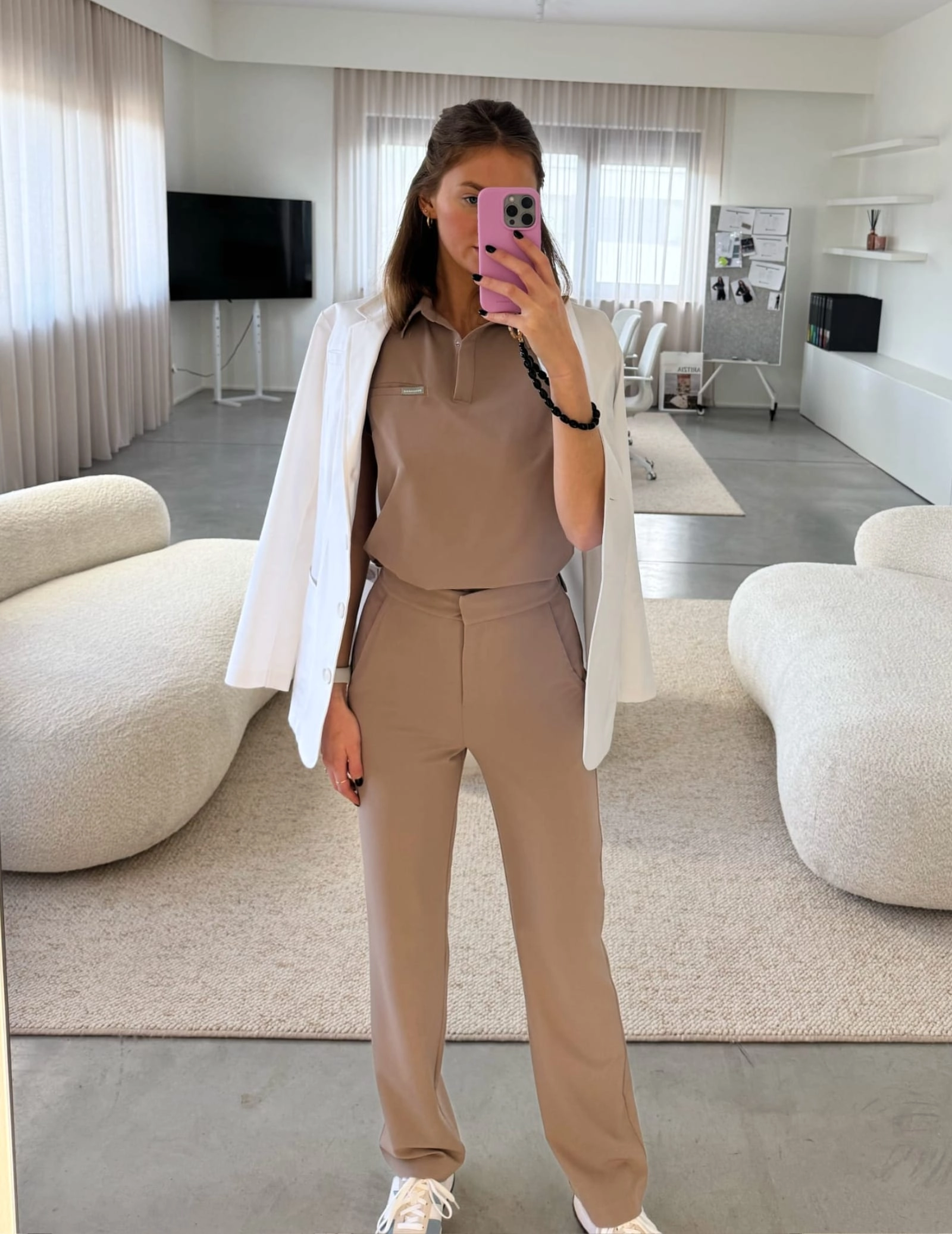 Spodnie Damskie Tiffany - BEIGE
