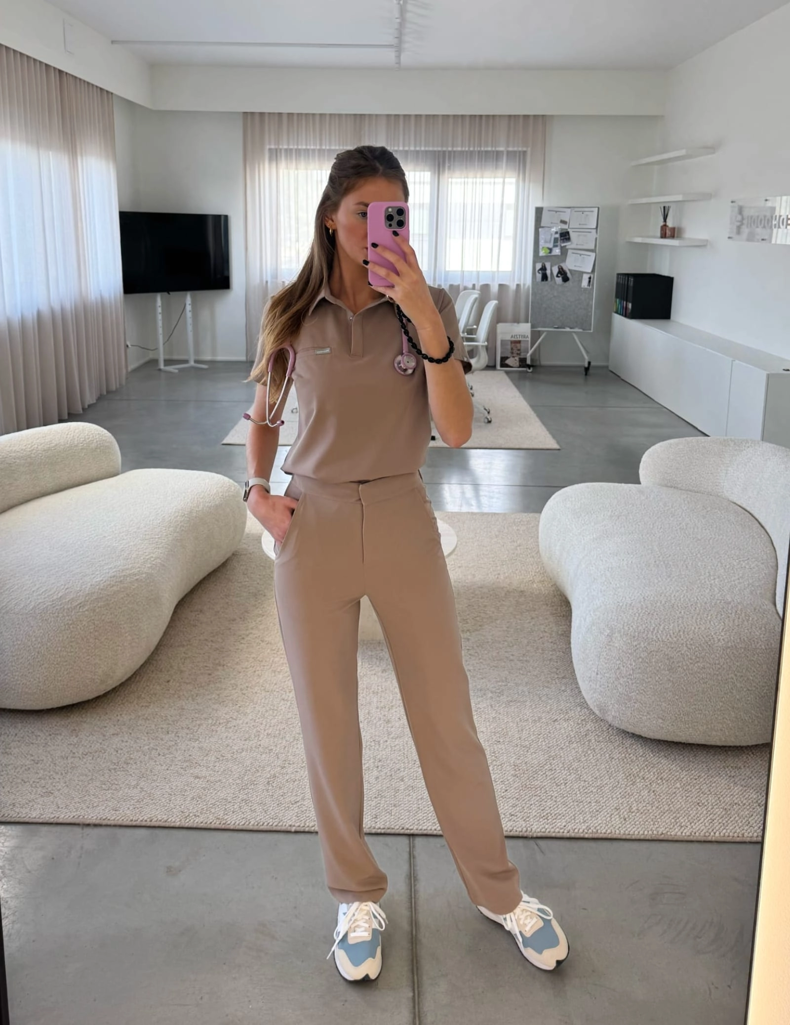 Spodnie Damskie Tiffany - BEIGE