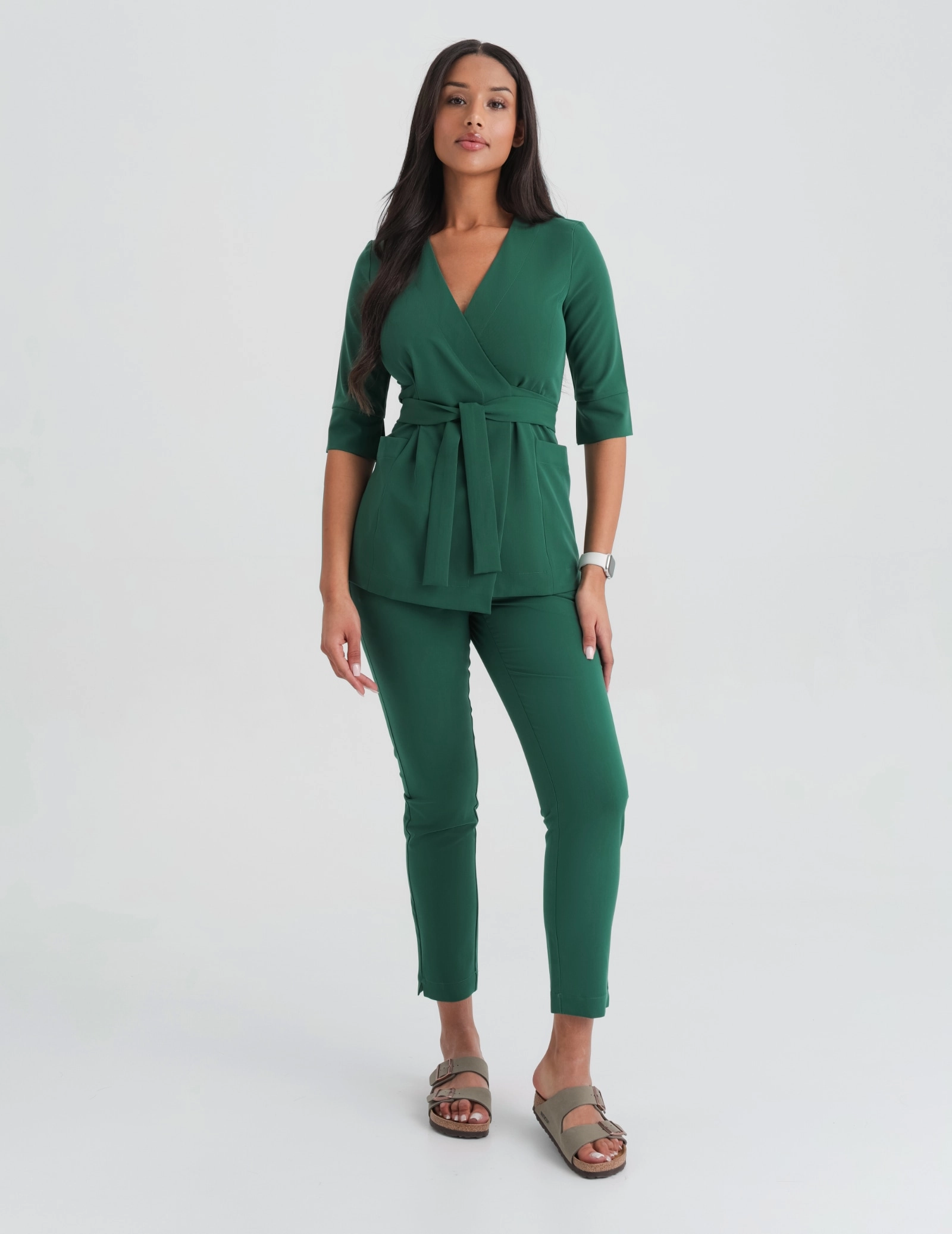 Spodnie damskie Basic - EDEN GREEN