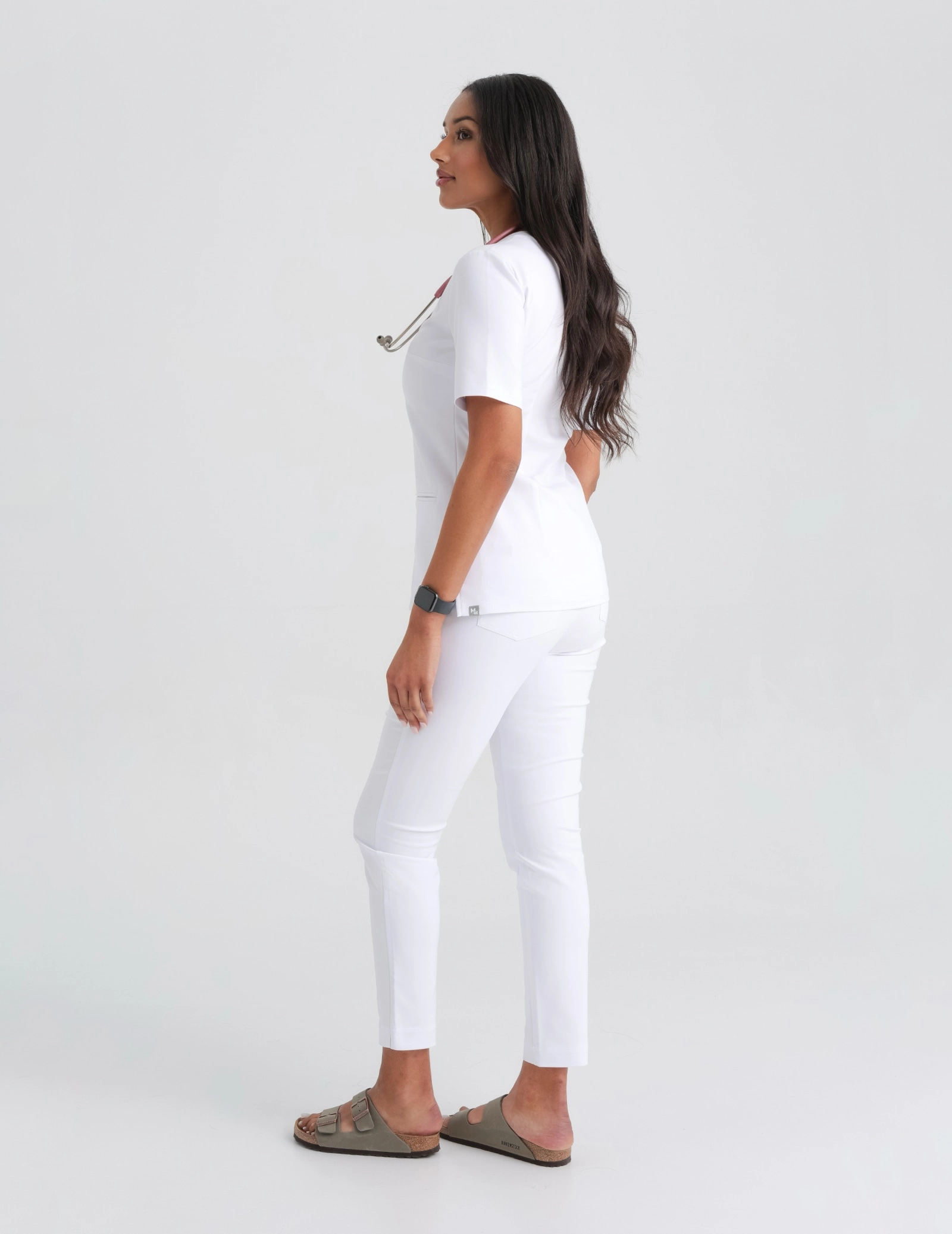 Spodnie Damskie Basic - WHITE