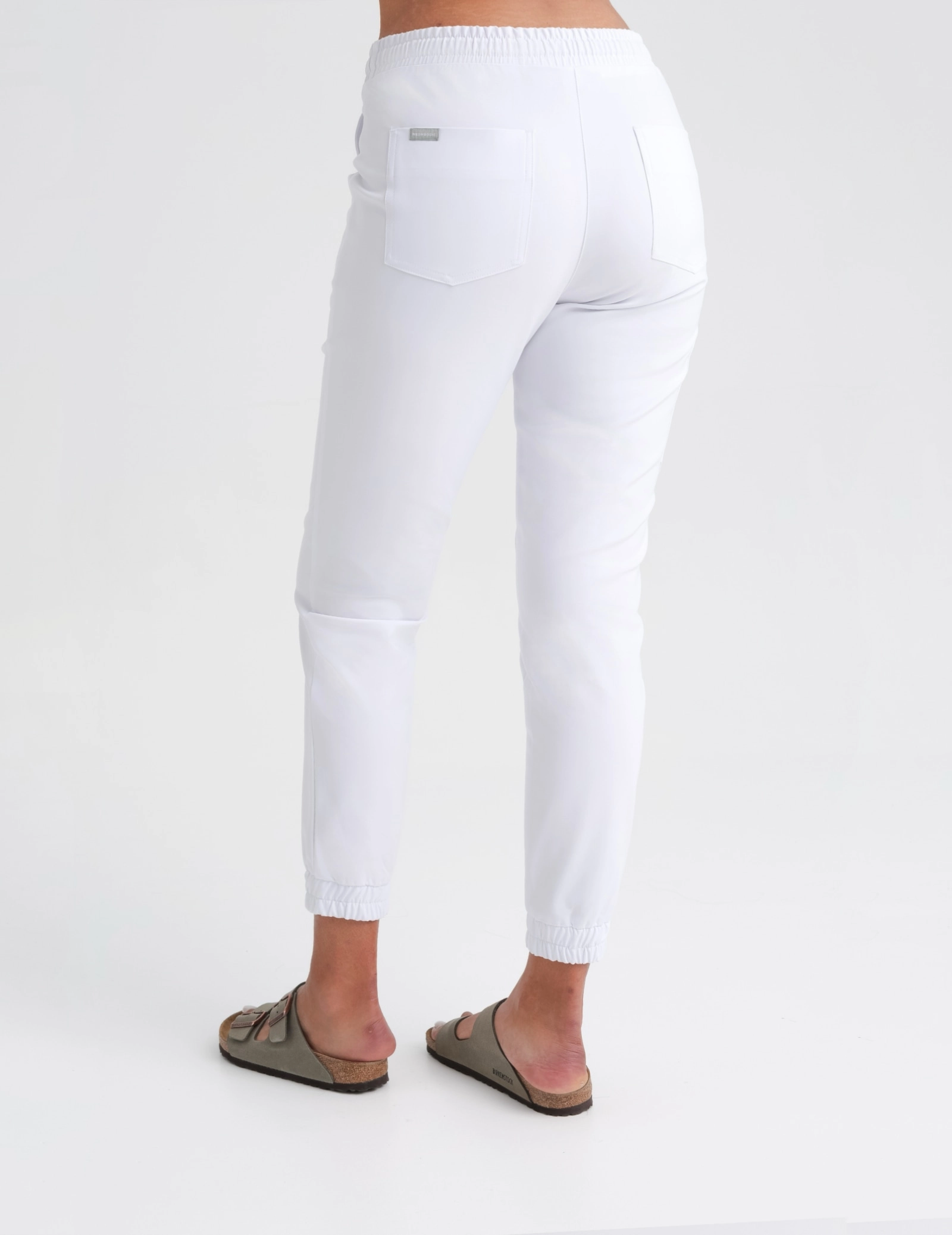 Spodnie Joggery Damskie - WHITE