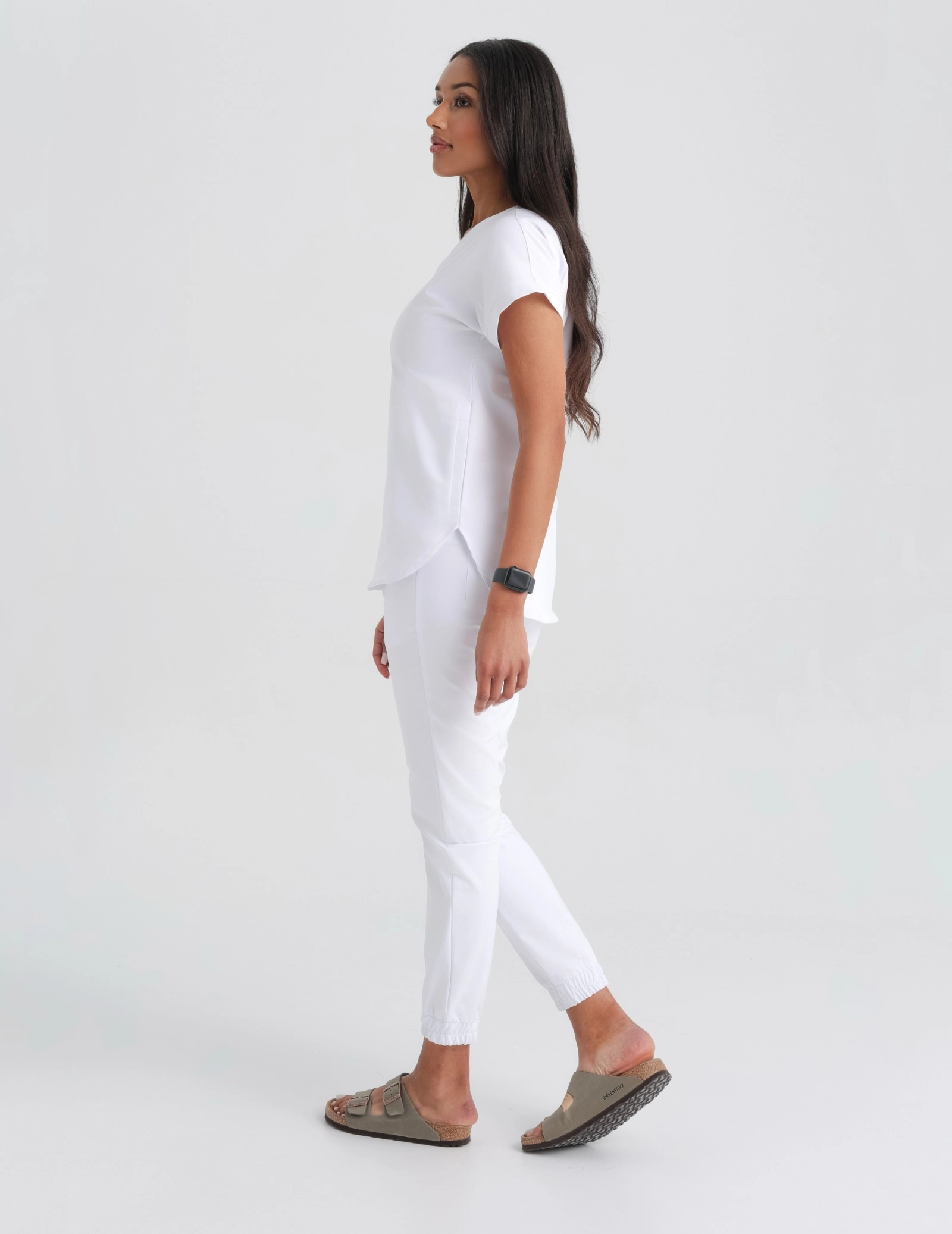 Spodnie Joggery Damskie - WHITE